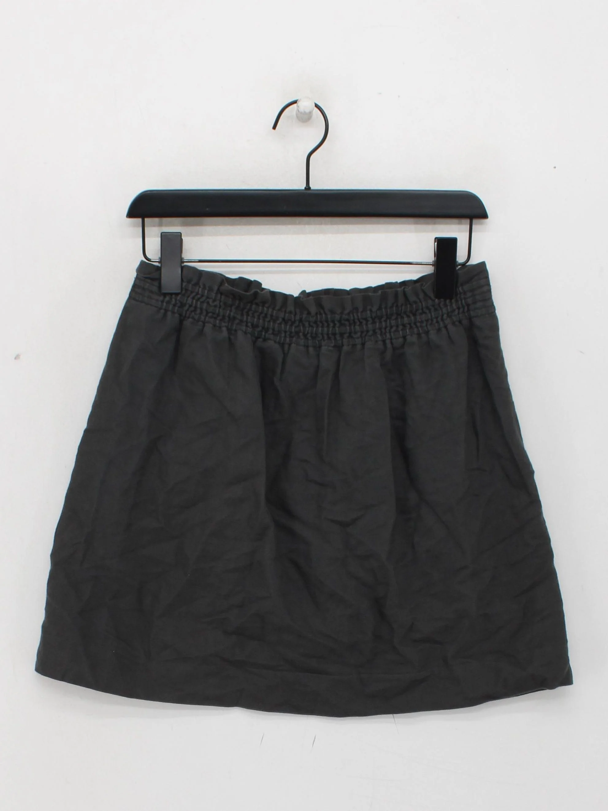 J. Crew Women's Mini Skirt UK 6 Grey Cotton with Linen Short Mini - Image 2