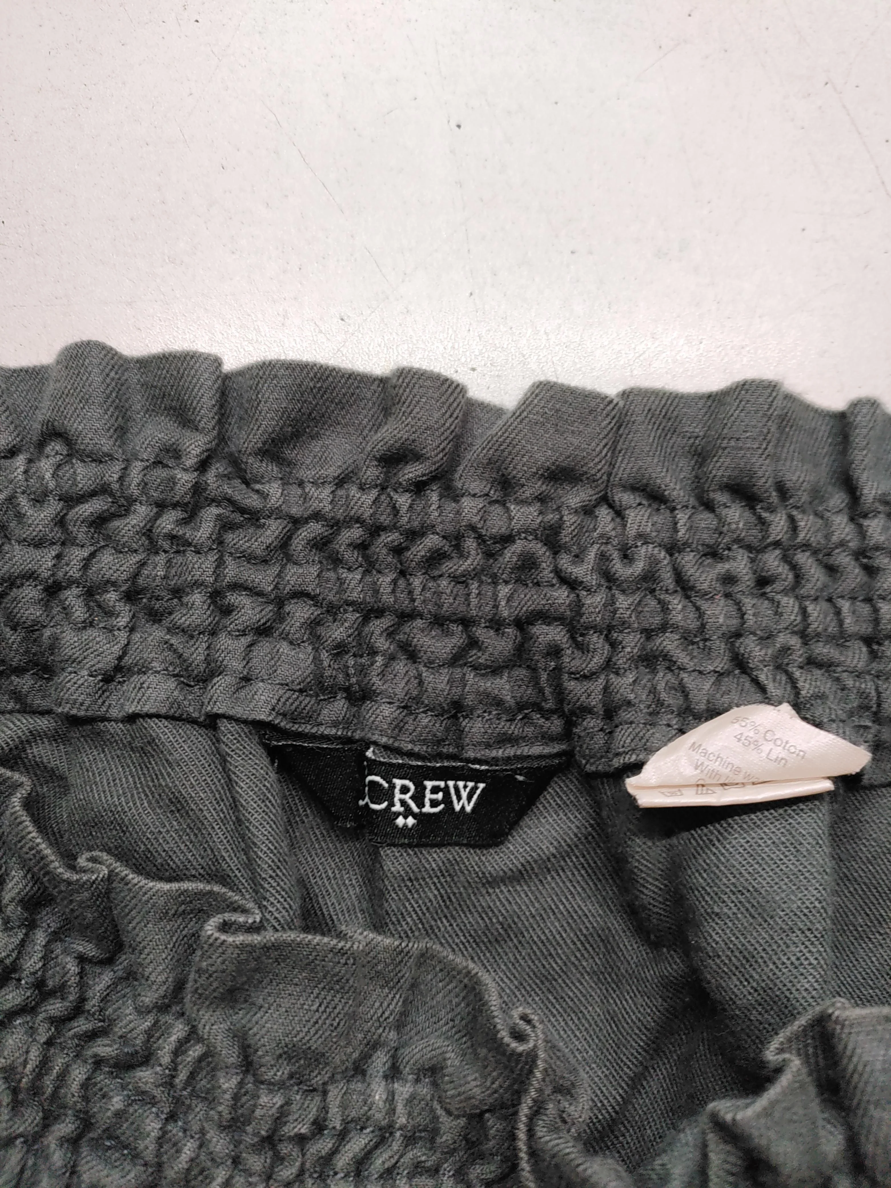 J. Crew Women's Mini Skirt UK 6 Grey Cotton with Linen Short Mini - Image 5