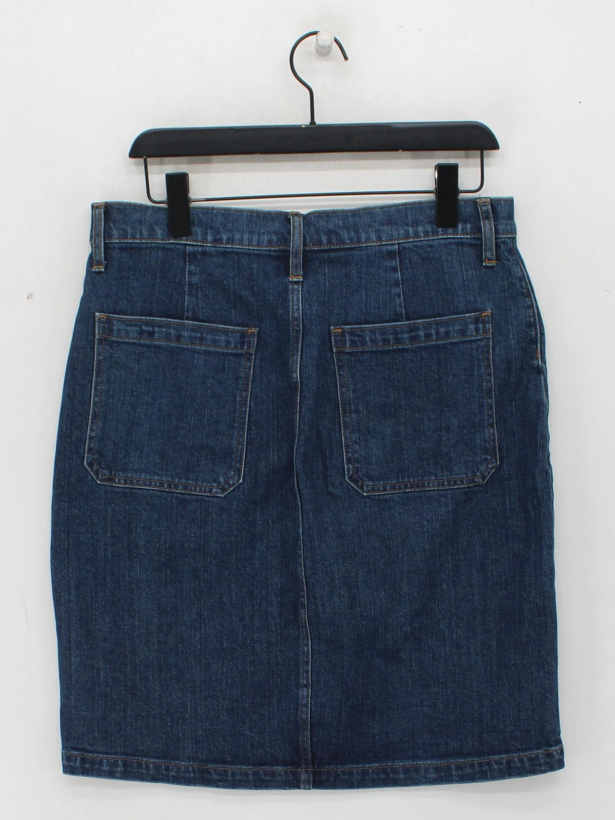 J. Crew Women's Mini Skirt W 30 in Blue Cotton with Elastane Short Mini - Image 2