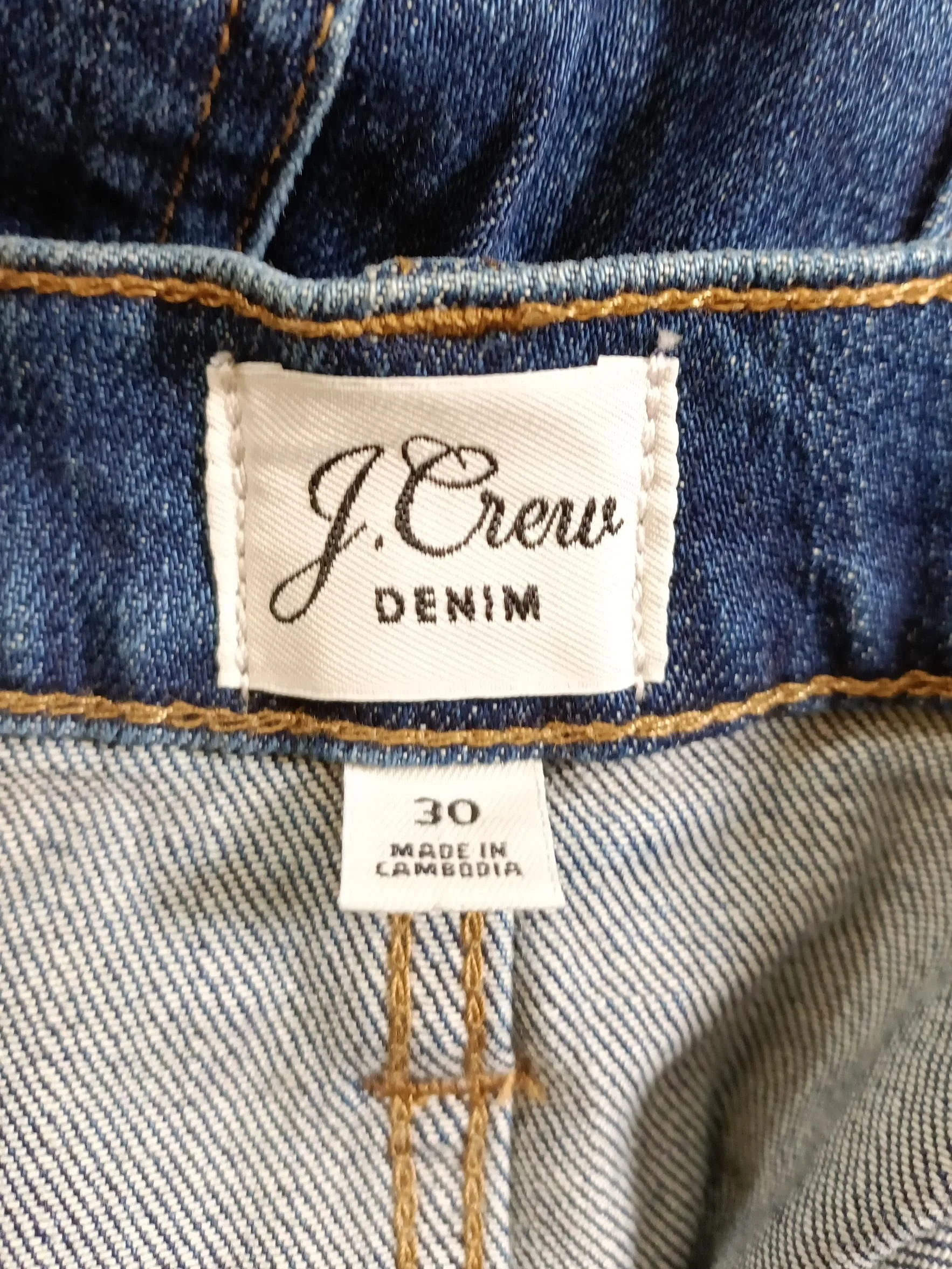 J. Crew Women's Mini Skirt W 30 in Blue Cotton with Elastane Short Mini - Image 5