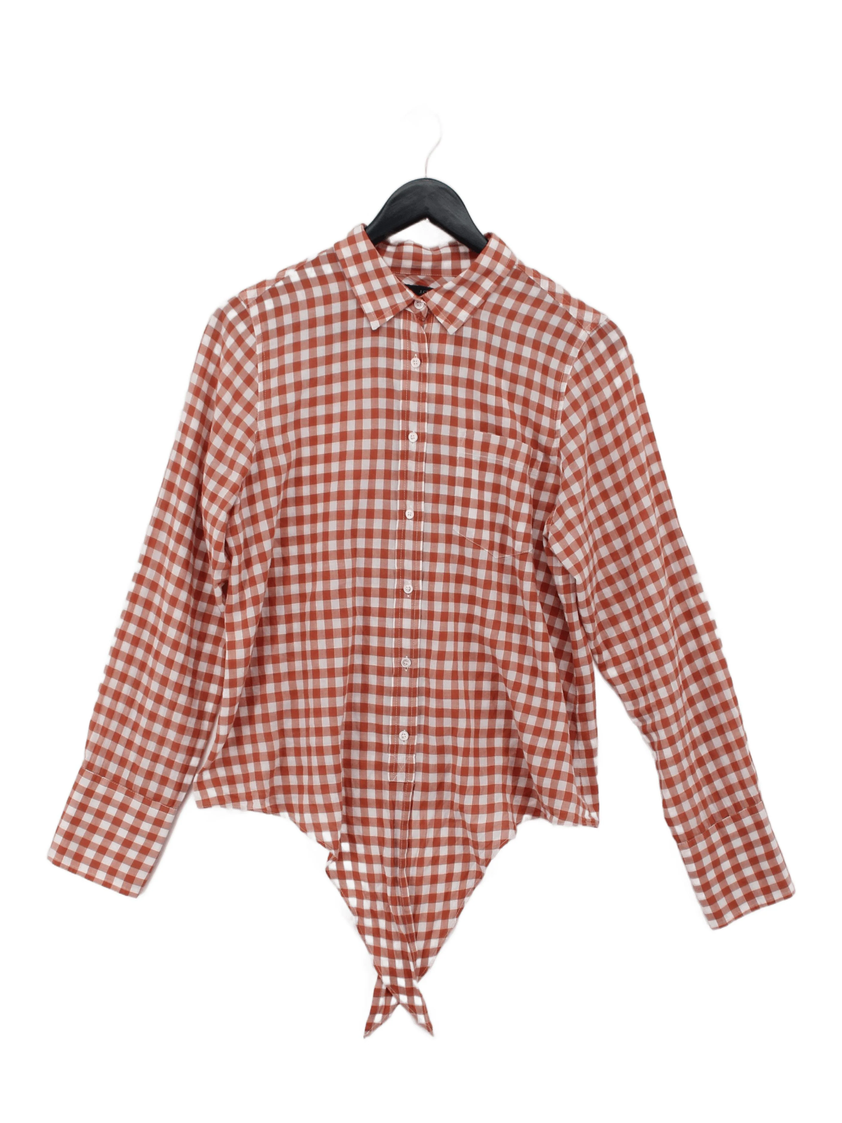 J. Crew Women's Shirt S Tan Cotton with Elastane Basic