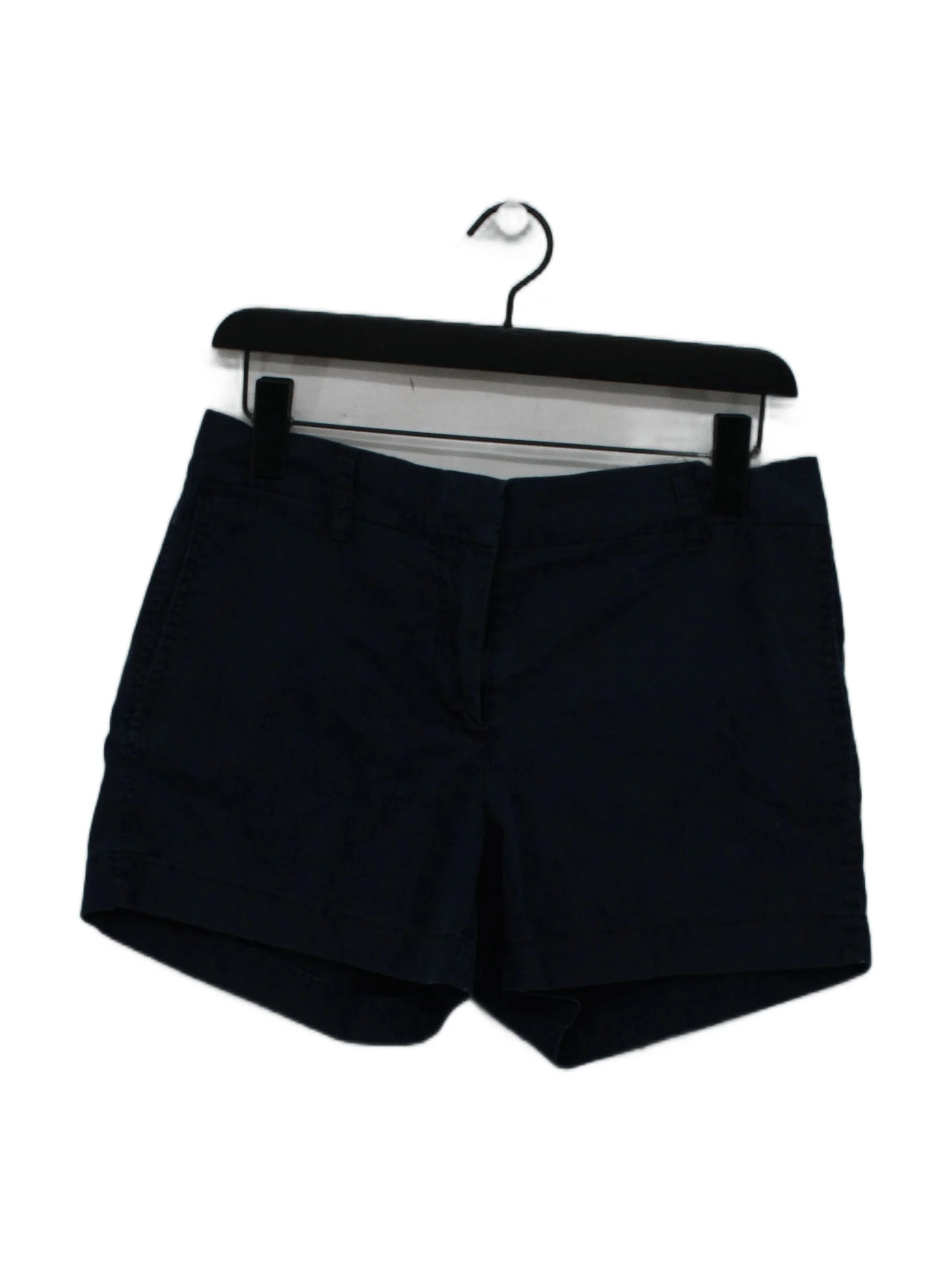 J. Crew Women's Shorts UK 10 Blue Cotton with Elastane Mom