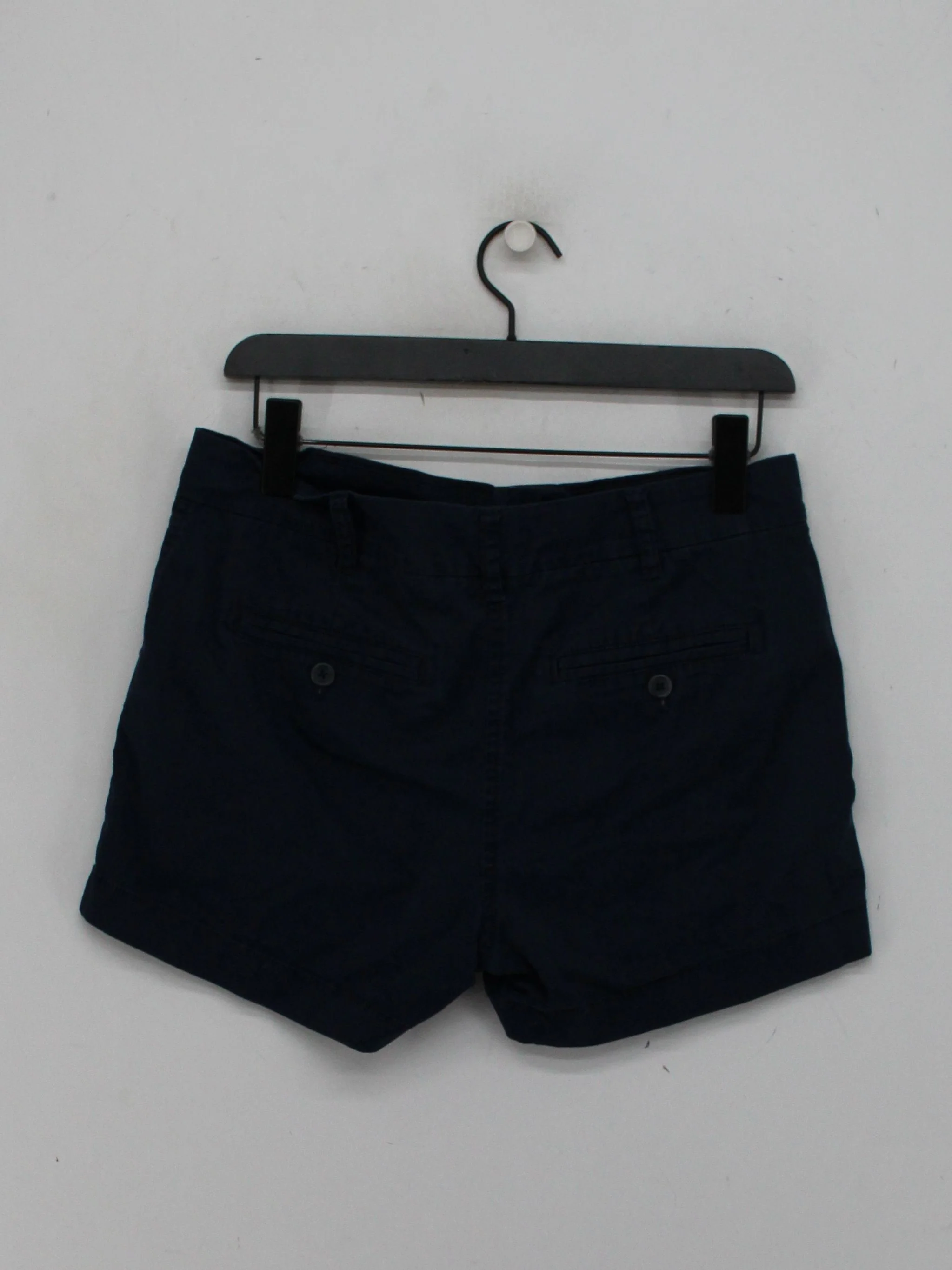 J. Crew Women's Shorts UK 10 Blue Cotton with Elastane Mom - Image 2