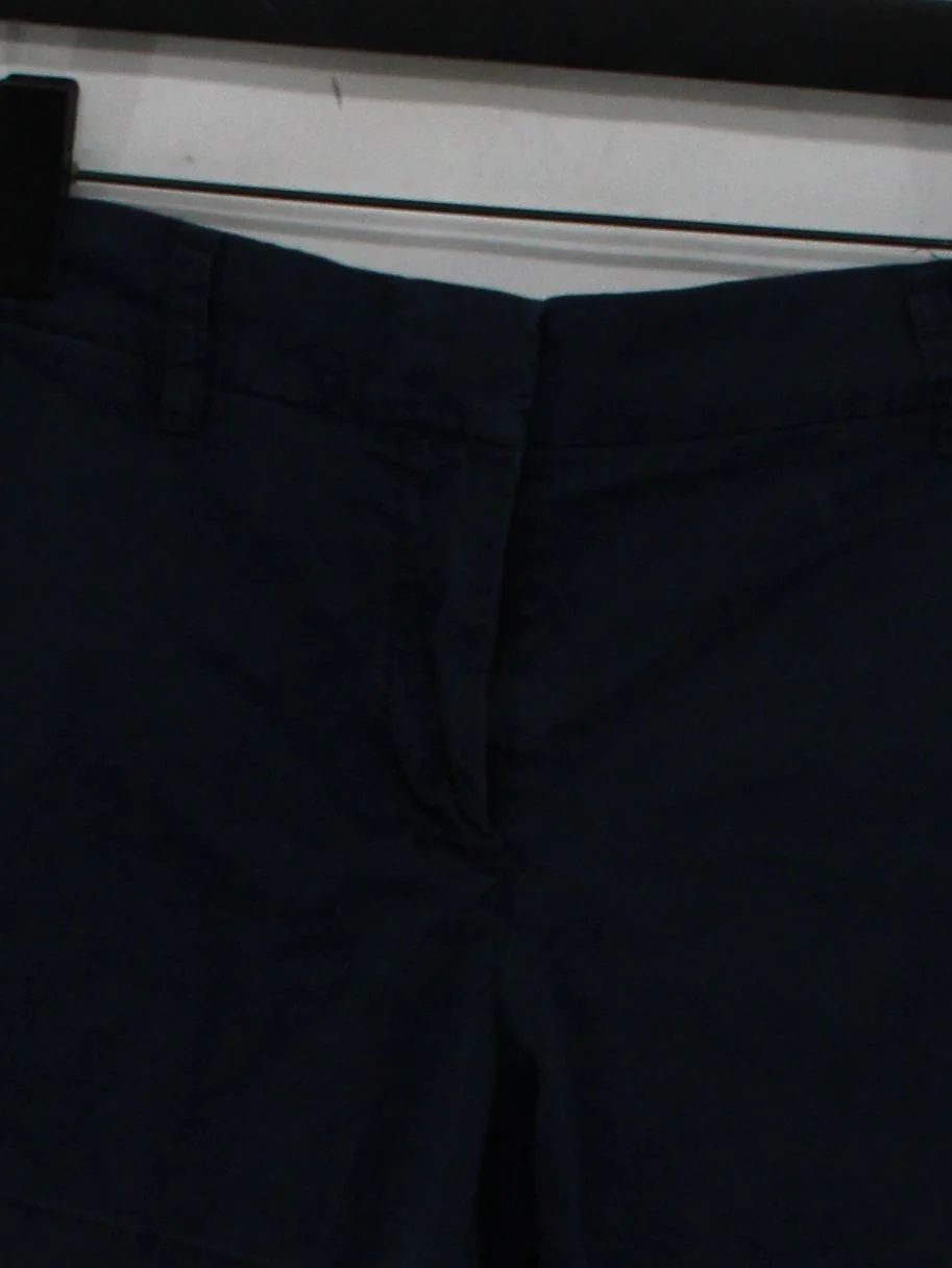 J. Crew Women's Shorts UK 10 Blue Cotton with Elastane Mom - Image 3