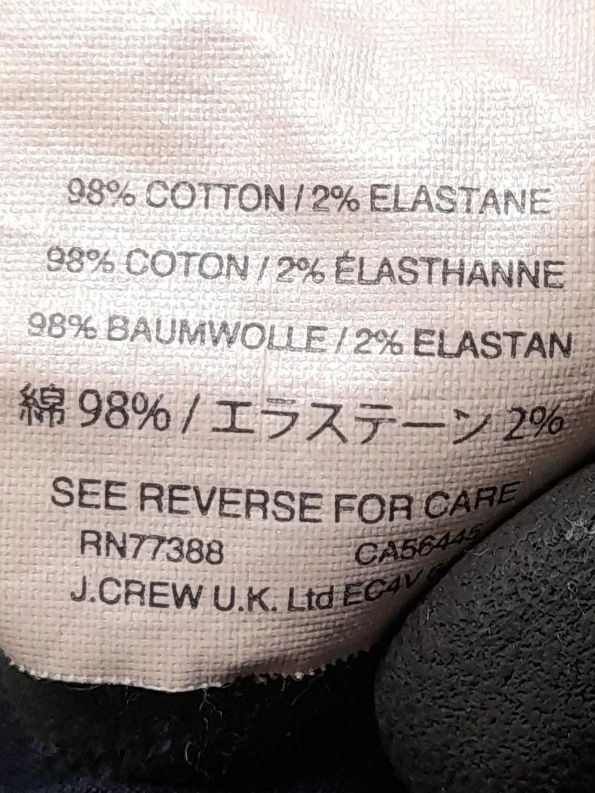 J. Crew Women's Shorts UK 10 Blue Cotton with Elastane Mom - Image 7
