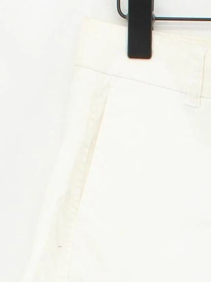 J. Crew Women's Shorts UK 10 White Cotton with Elastane Mom - Image 4