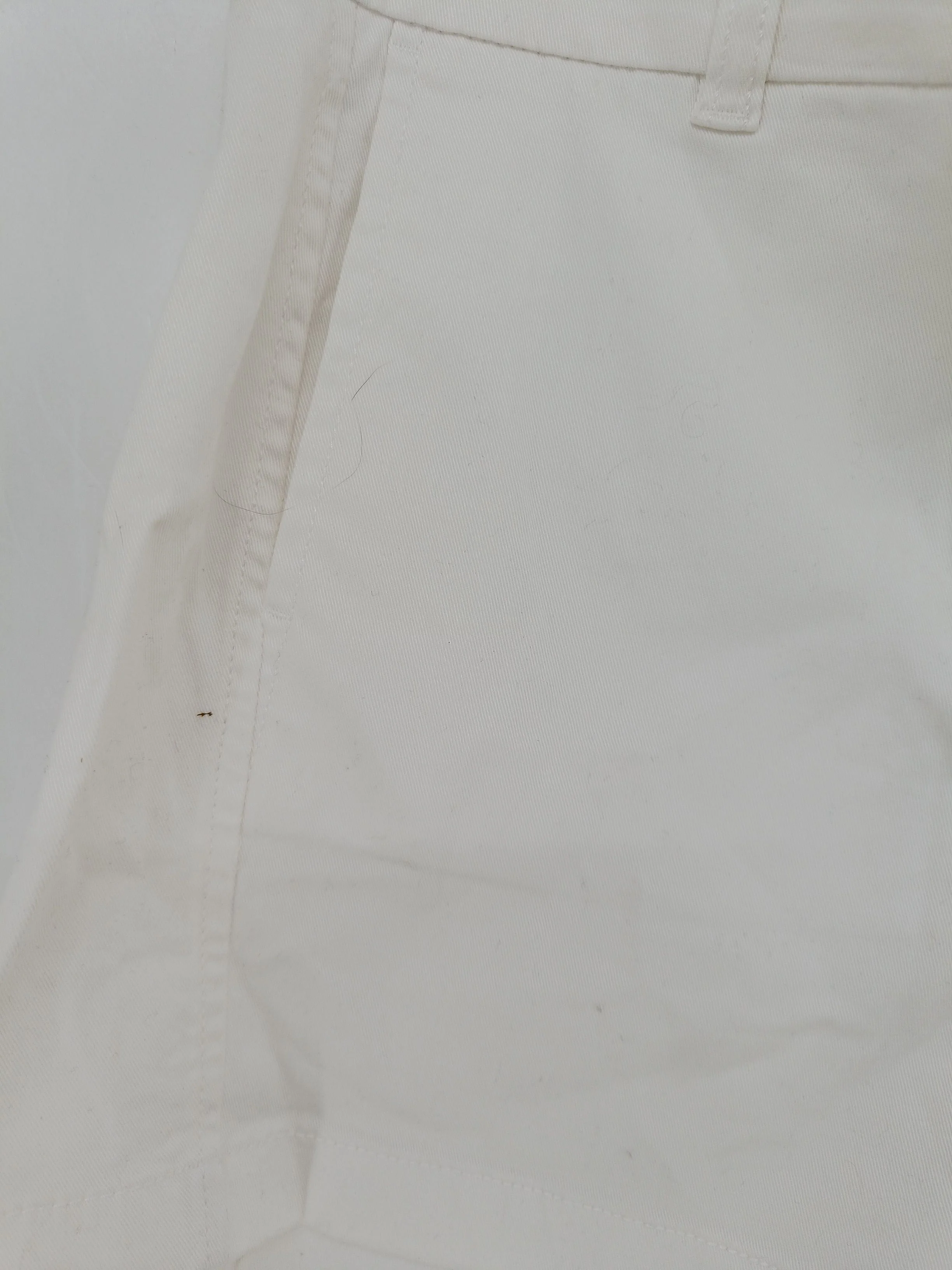 J. Crew Women's Shorts UK 10 White Cotton with Elastane Mom - Image 5