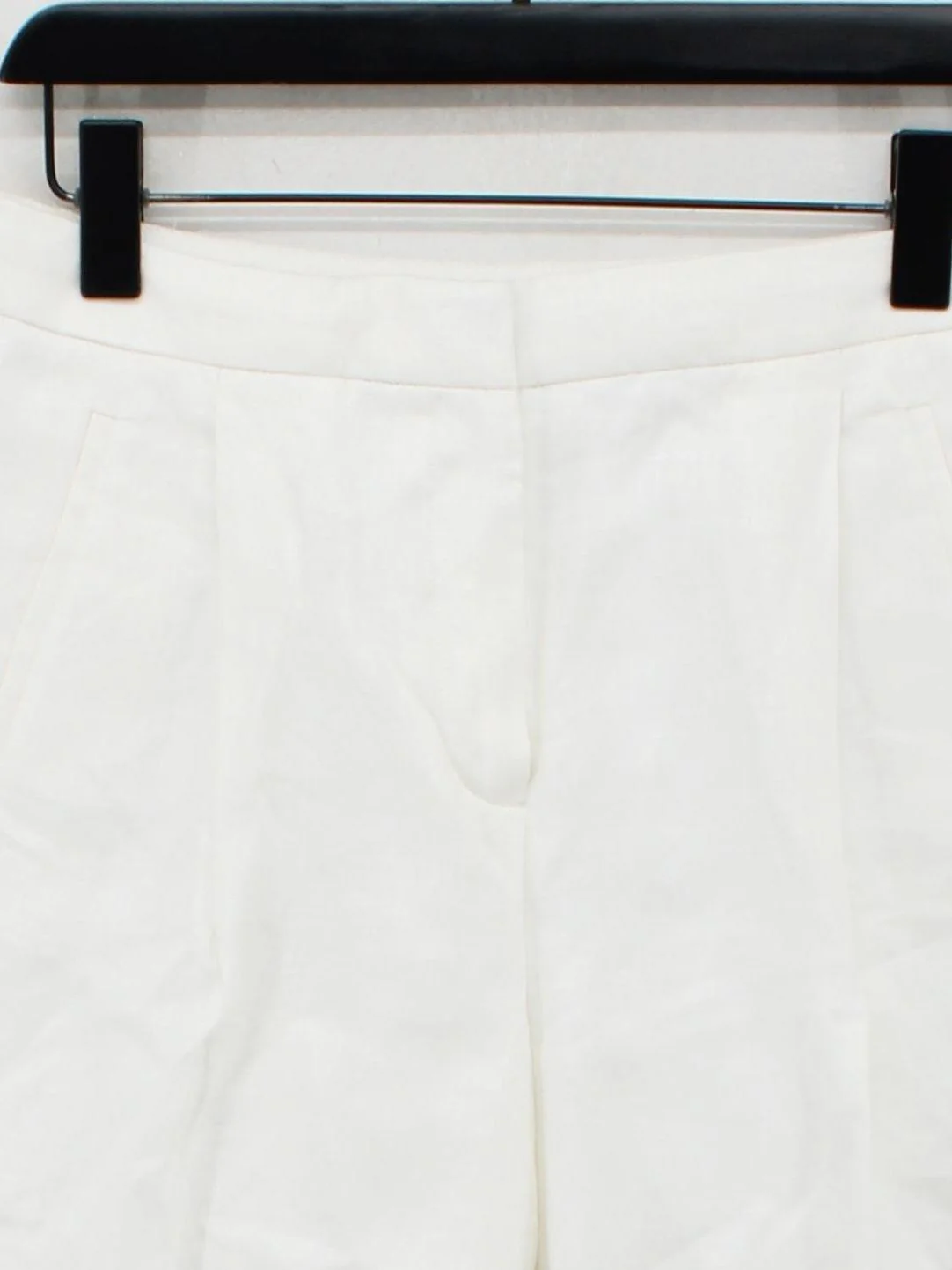 J. Crew Women's Shorts UK 8 White Linen with Polyester Cargo - Image 3
