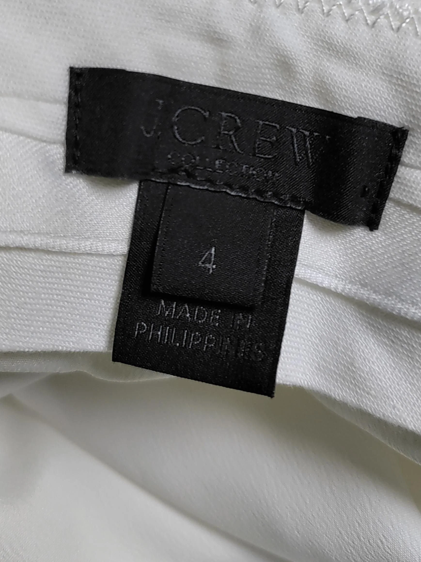 J. Crew Women's Shorts UK 8 White Linen with Polyester Cargo - Image 5