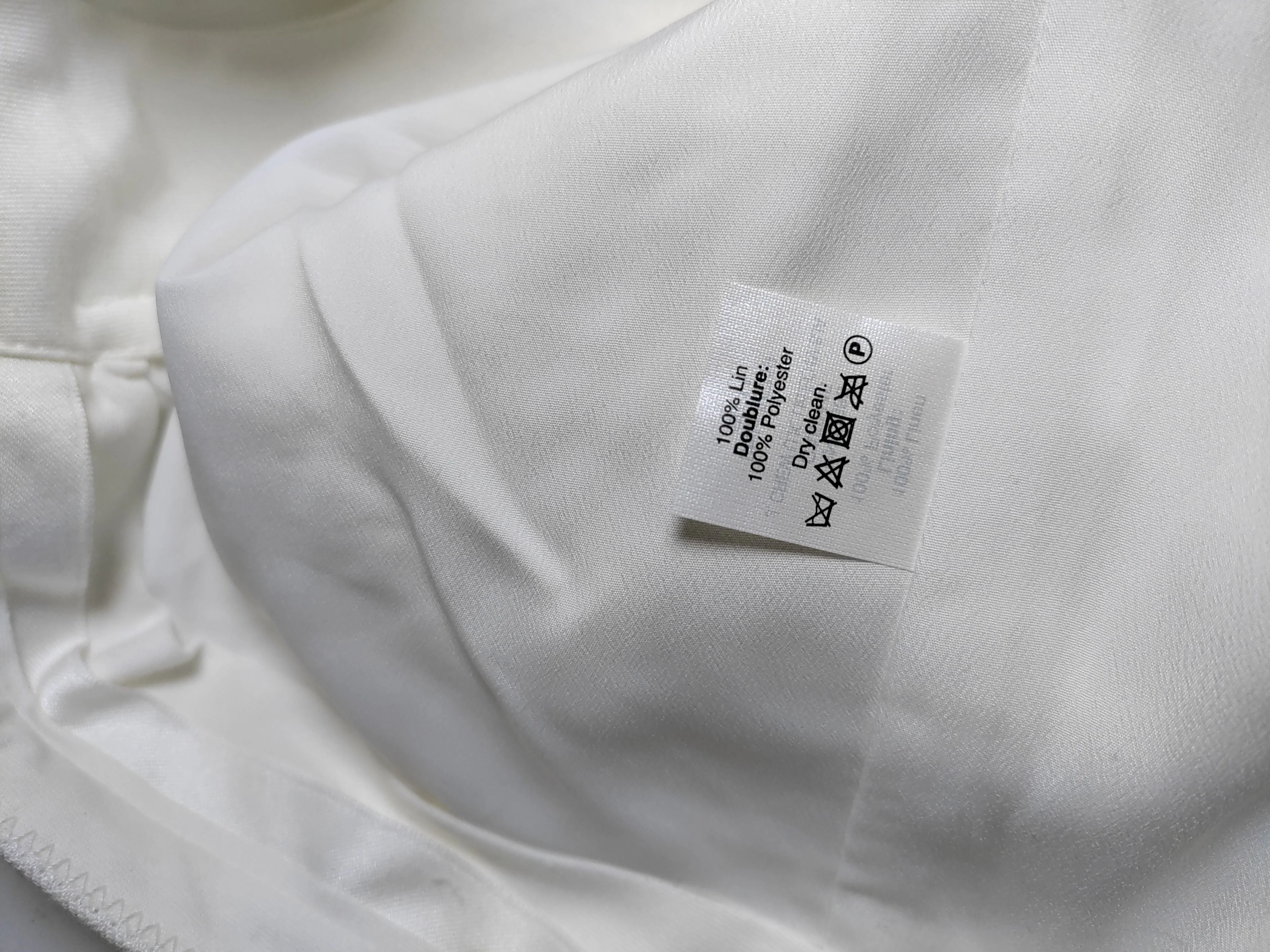 J. Crew Women's Shorts UK 8 White Linen with Polyester Cargo - Image 6