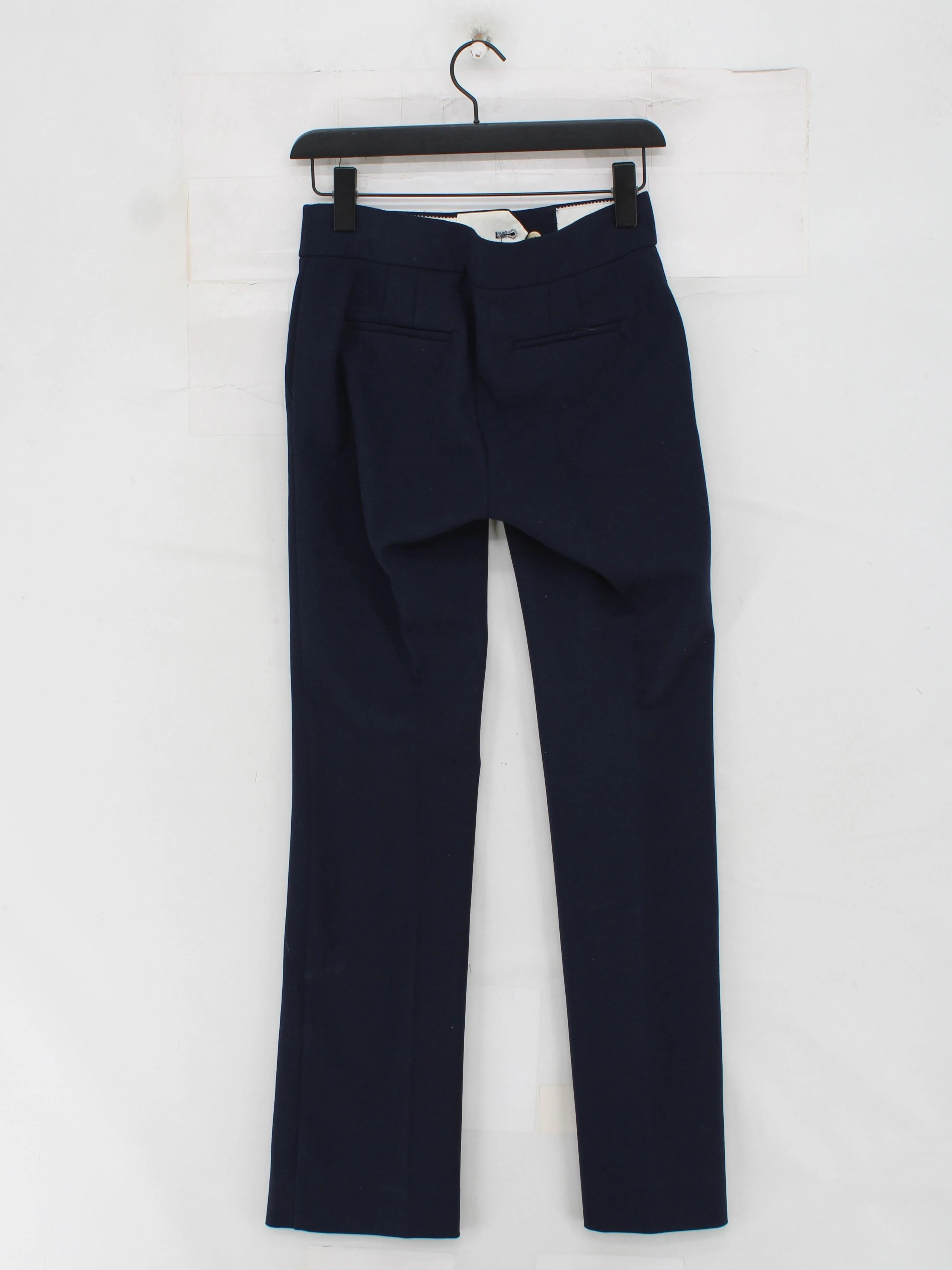 J. Crew Women's Suit Trousers UK 4 Blue 100% Other Straight Dress Pants - Image 2