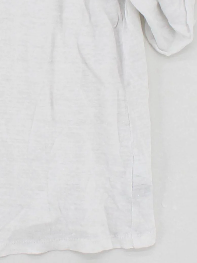 J. Crew Women's T-Shirt M White 100% Linen Short Sleeve Round Neck Basic - Image 4