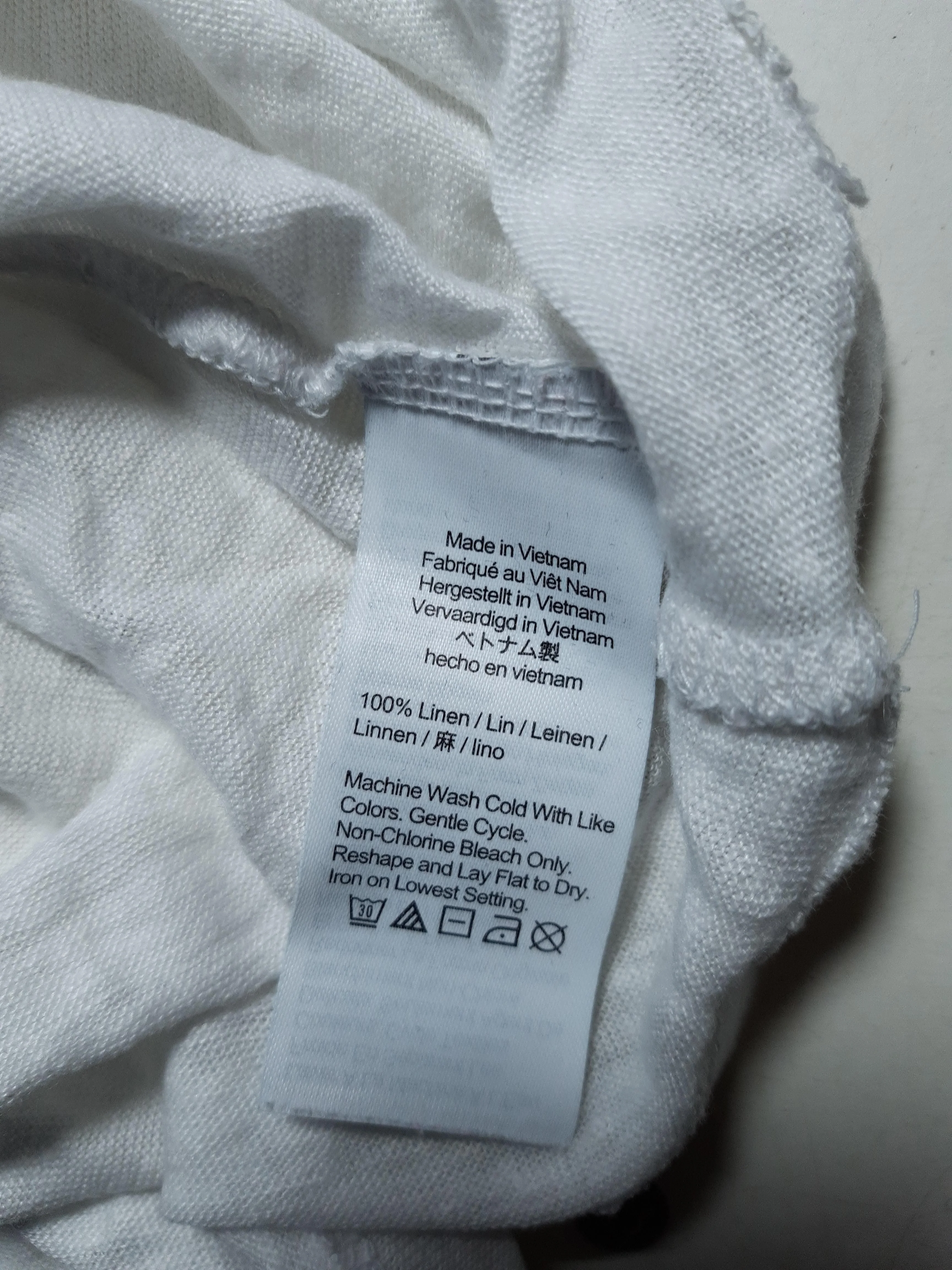 J. Crew Women's T-Shirt M White 100% Linen Short Sleeve Round Neck Basic - Image 6