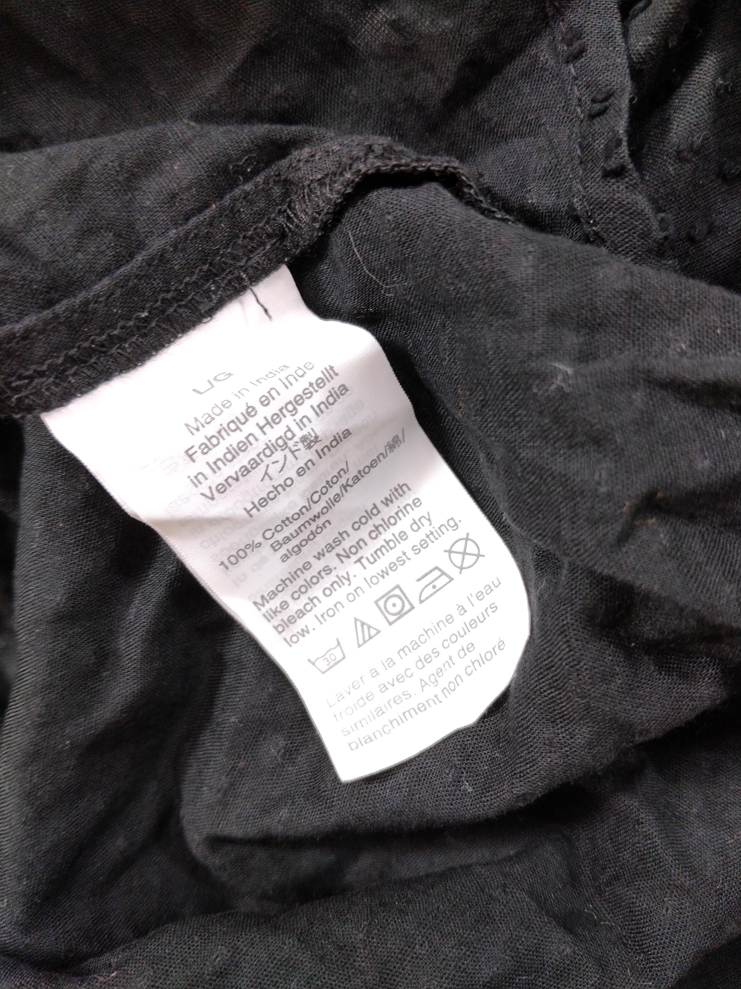J. Crew Women's Top L Black 100% Cotton Long Sleeve V-Neck Basic - Image 6