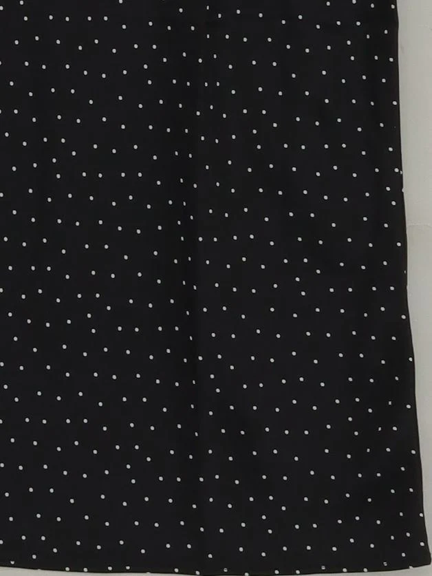 J. Crew Women's Top M Black Polkadot 100% Polyester Sleeveless Round Neck Basic - Image 4