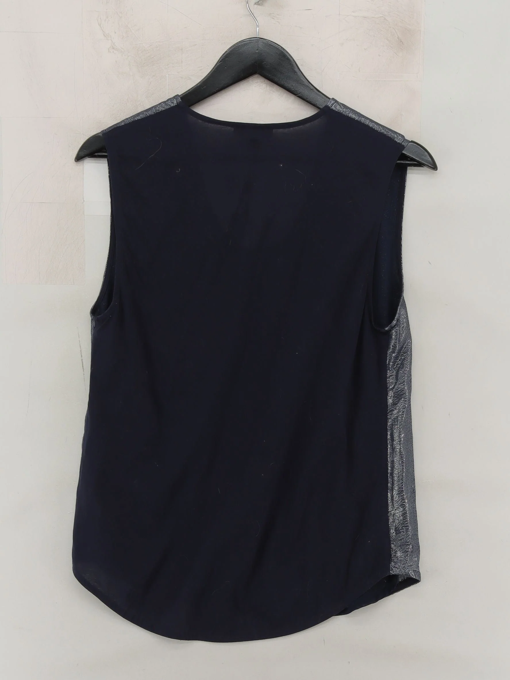 J. Crew Women's Top M Blue Silk with Cotton, Polyester Basic - Image 2