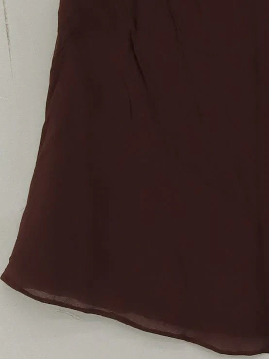 J. Crew Women's Top M Brown Viscose with Viscose Sleeveless Round Neck Basic - Image 4