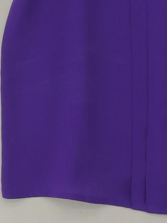 J. Crew Women's Top S Purple 100% Polyester Sleeveless V-Neck Basic - Image 4