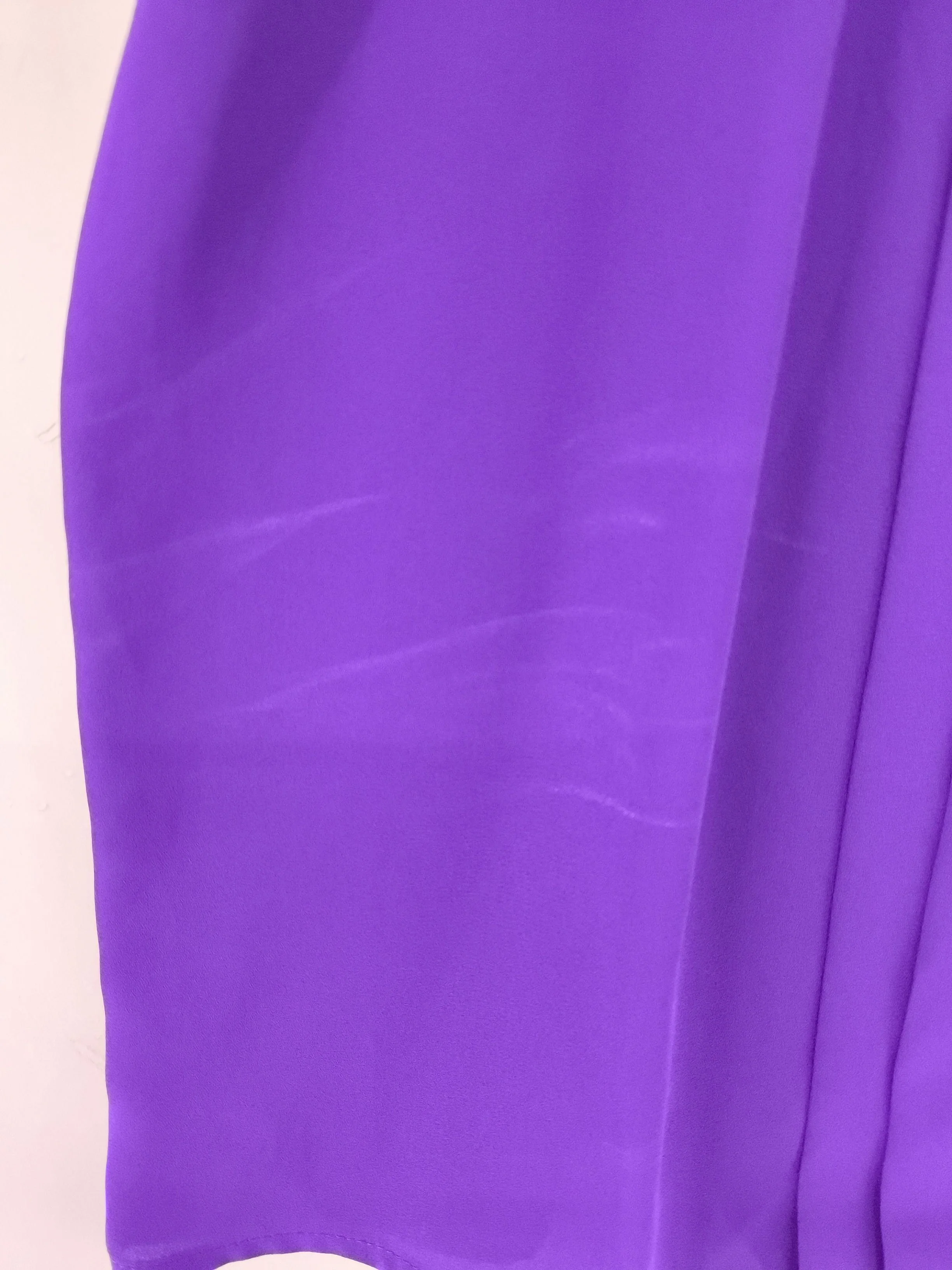 J. Crew Women's Top S Purple 100% Polyester Sleeveless V-Neck Basic - Image 5