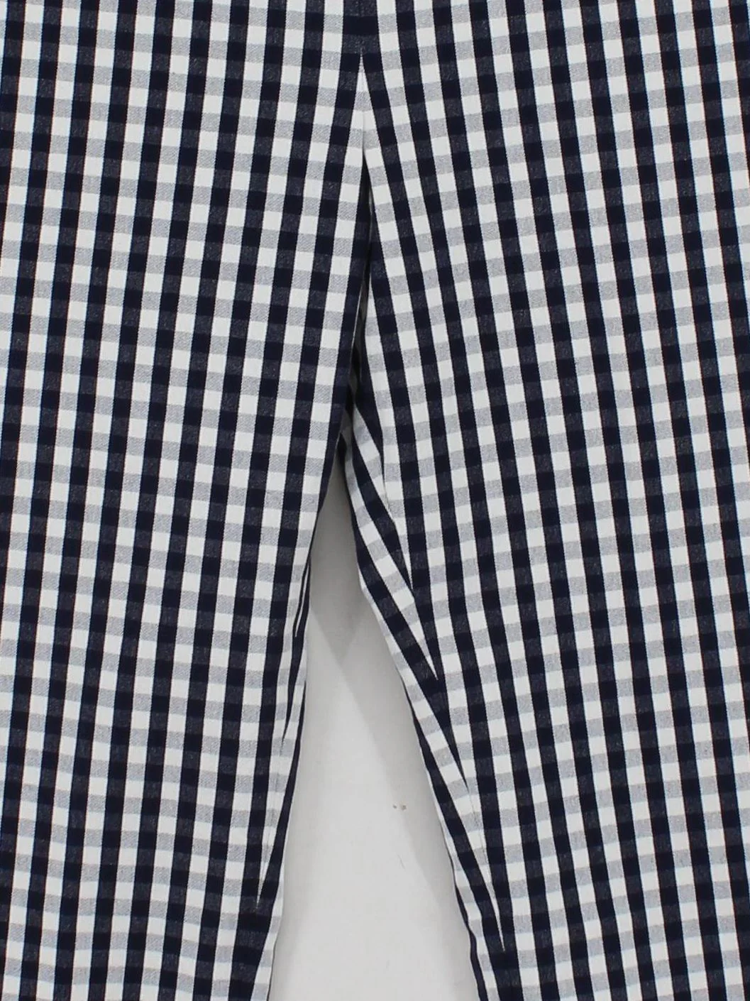J. Crew Women's Trousers M Blue Checkered 100% Other Tapered Chino - Image 3