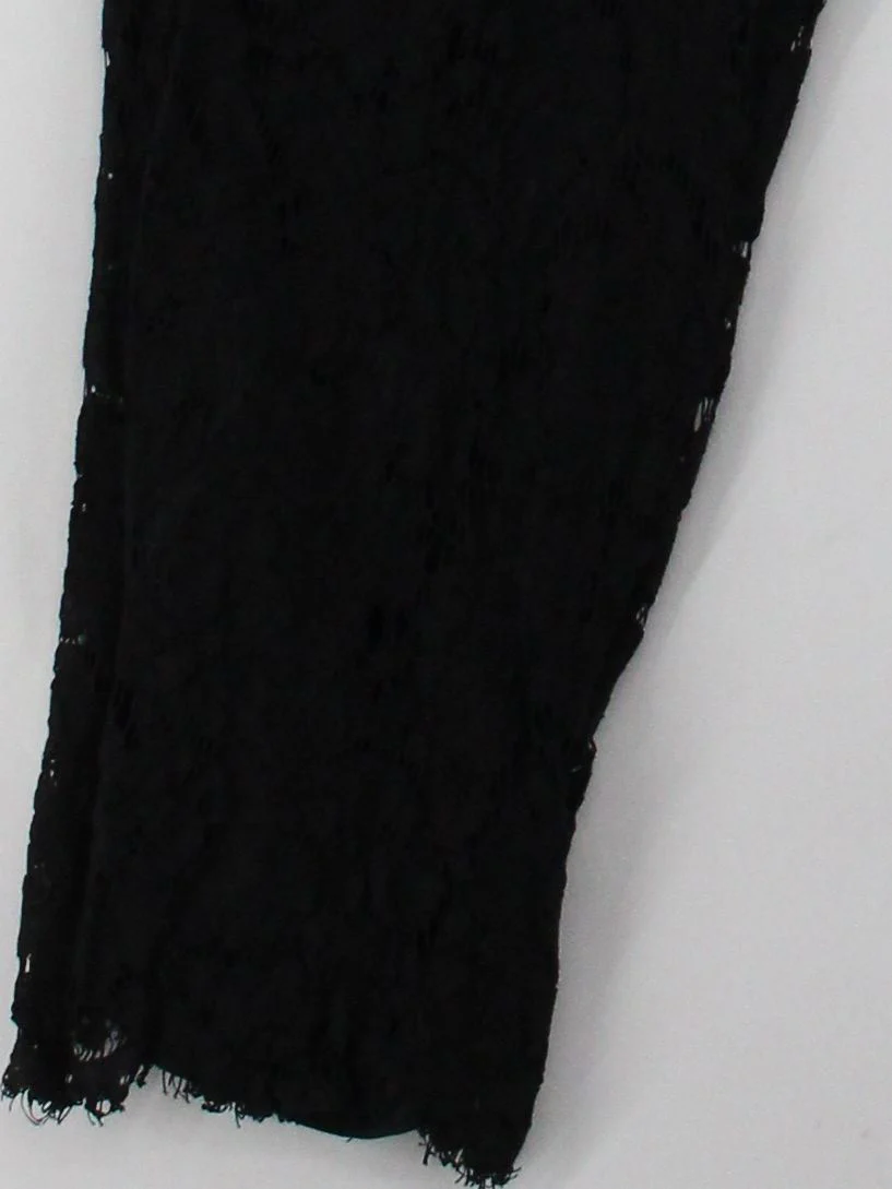 J. Crew Women's Trousers UK 16 Black Cotton - Image 4