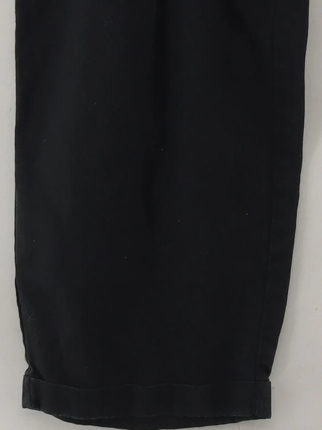 J. Crew Women's Trousers UK 18 Black Linen with Cotton Tapered Chino - Image 4