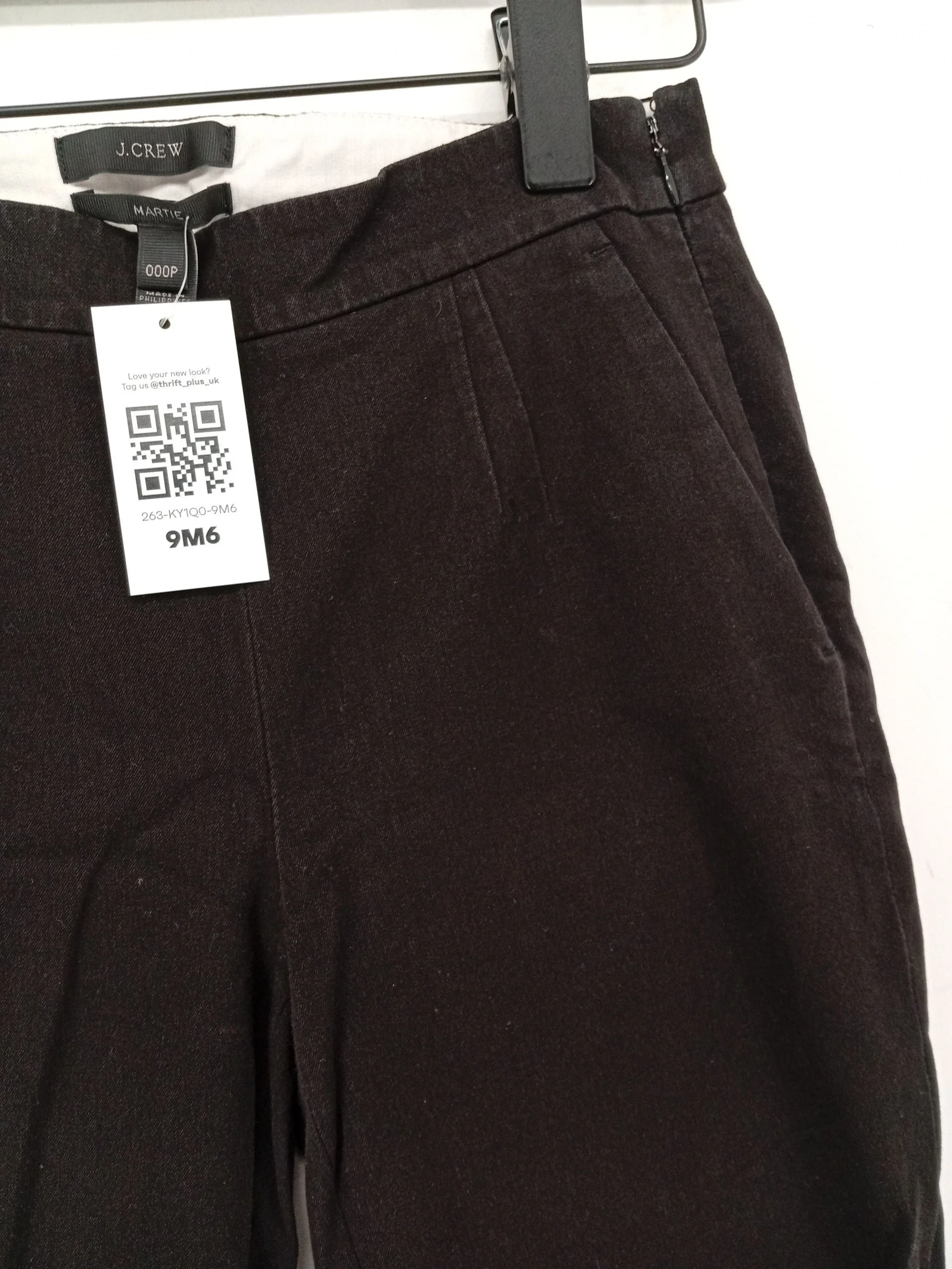 J. Crew Women's Trousers UK 4 Black 100% Other Straight Chino - Image 5