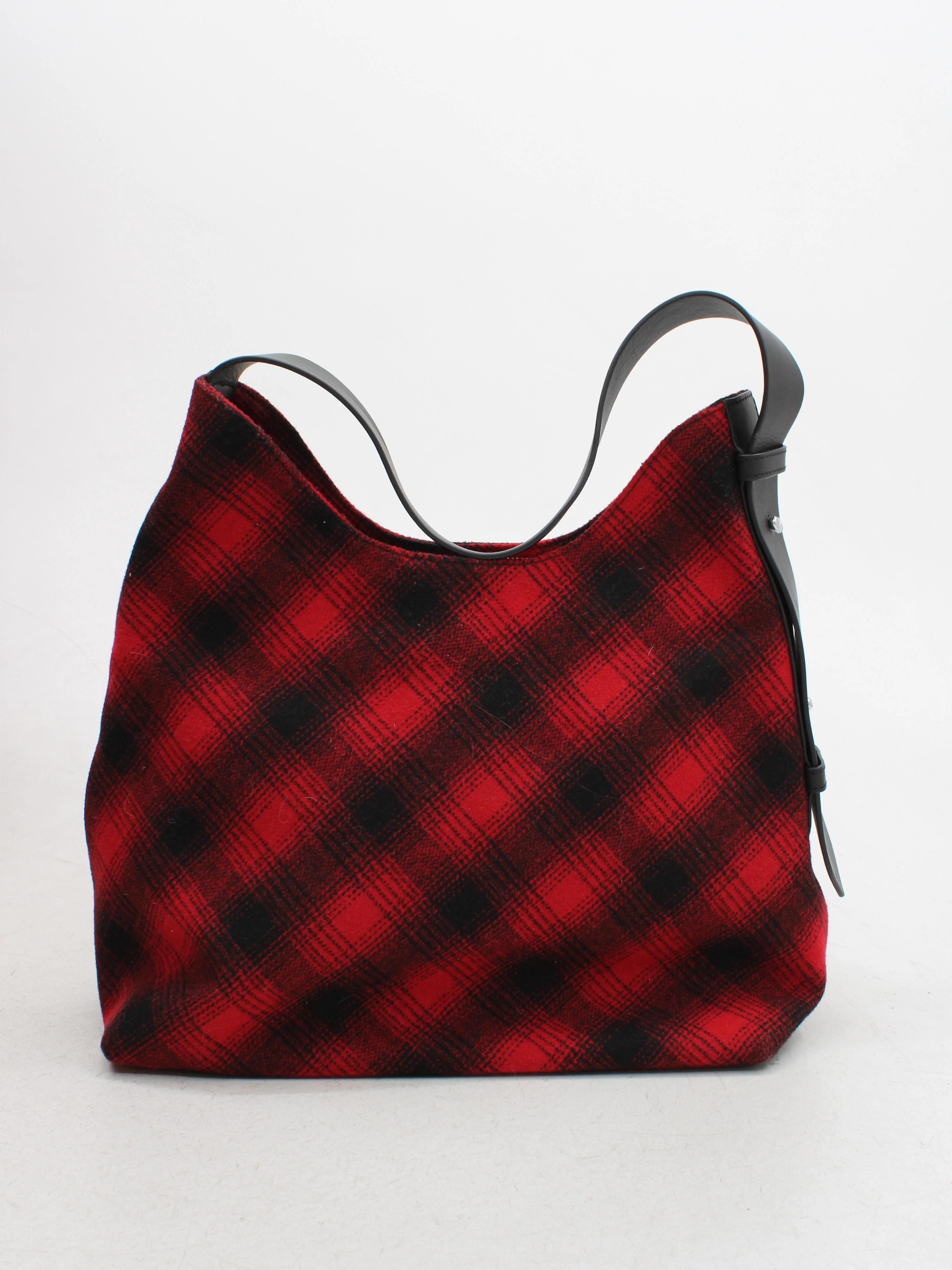 J. Jill Women's Bag Red Polyester with Wool, Leather, Cotton Shoulder Bag - Image 2