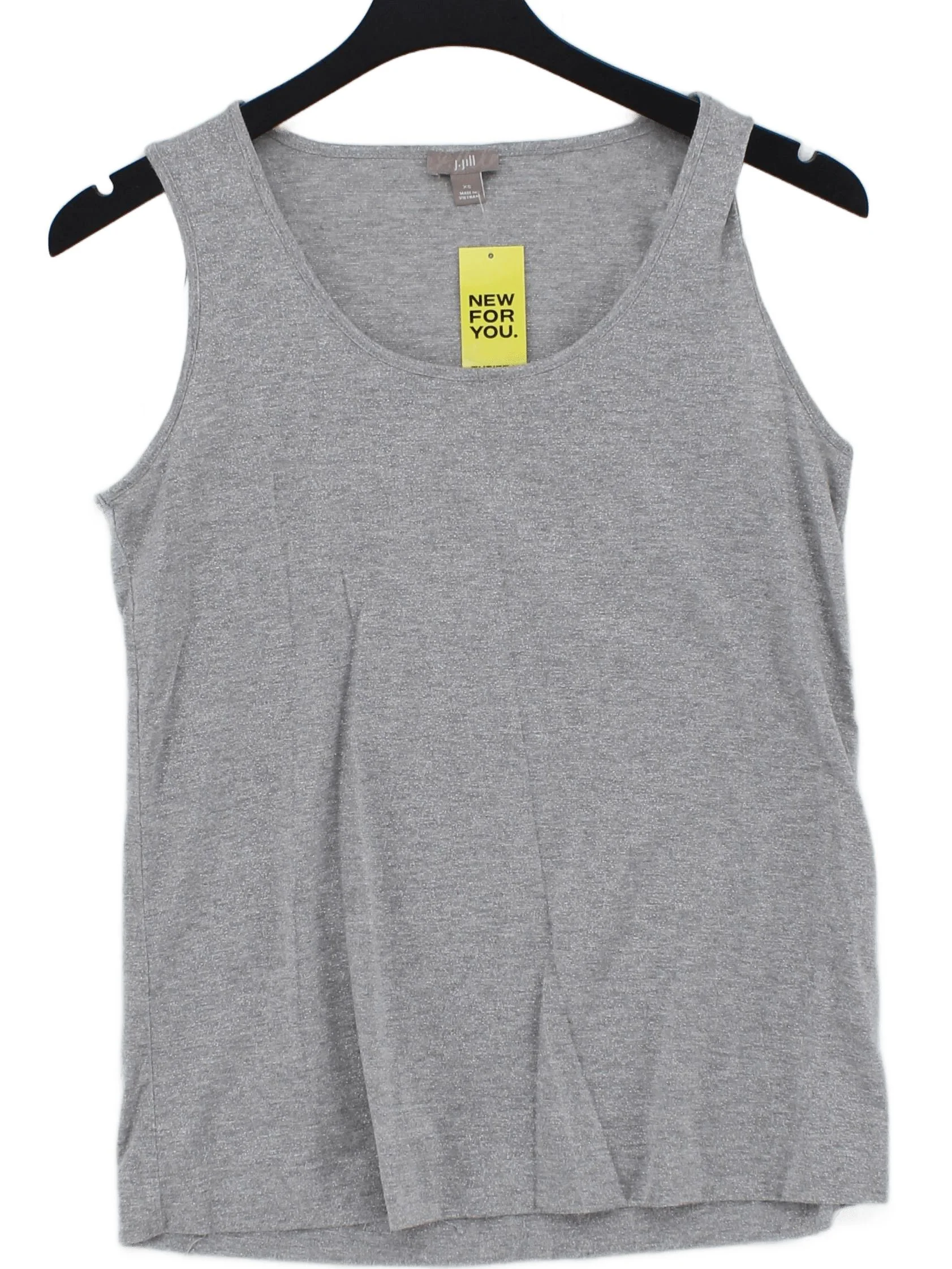J. Jill Women's T-Shirt XS Grey Rayon with Nylon, Spandex, Other Basic