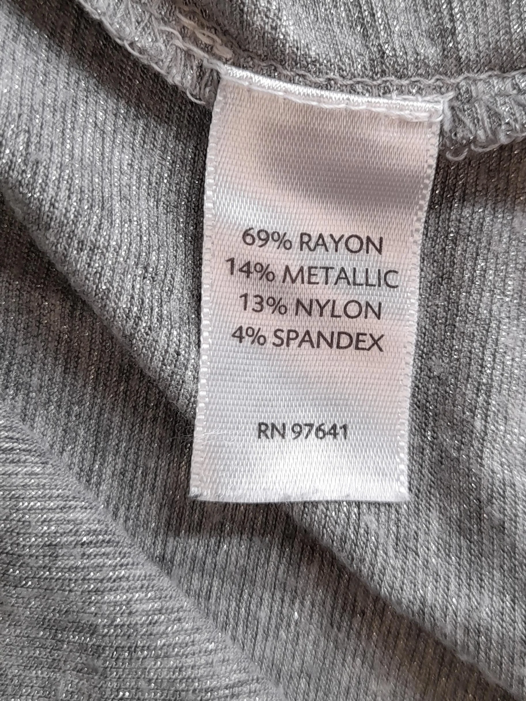 J. Jill Women's T-Shirt XS Grey Rayon with Nylon, Spandex, Other Basic - Image 6