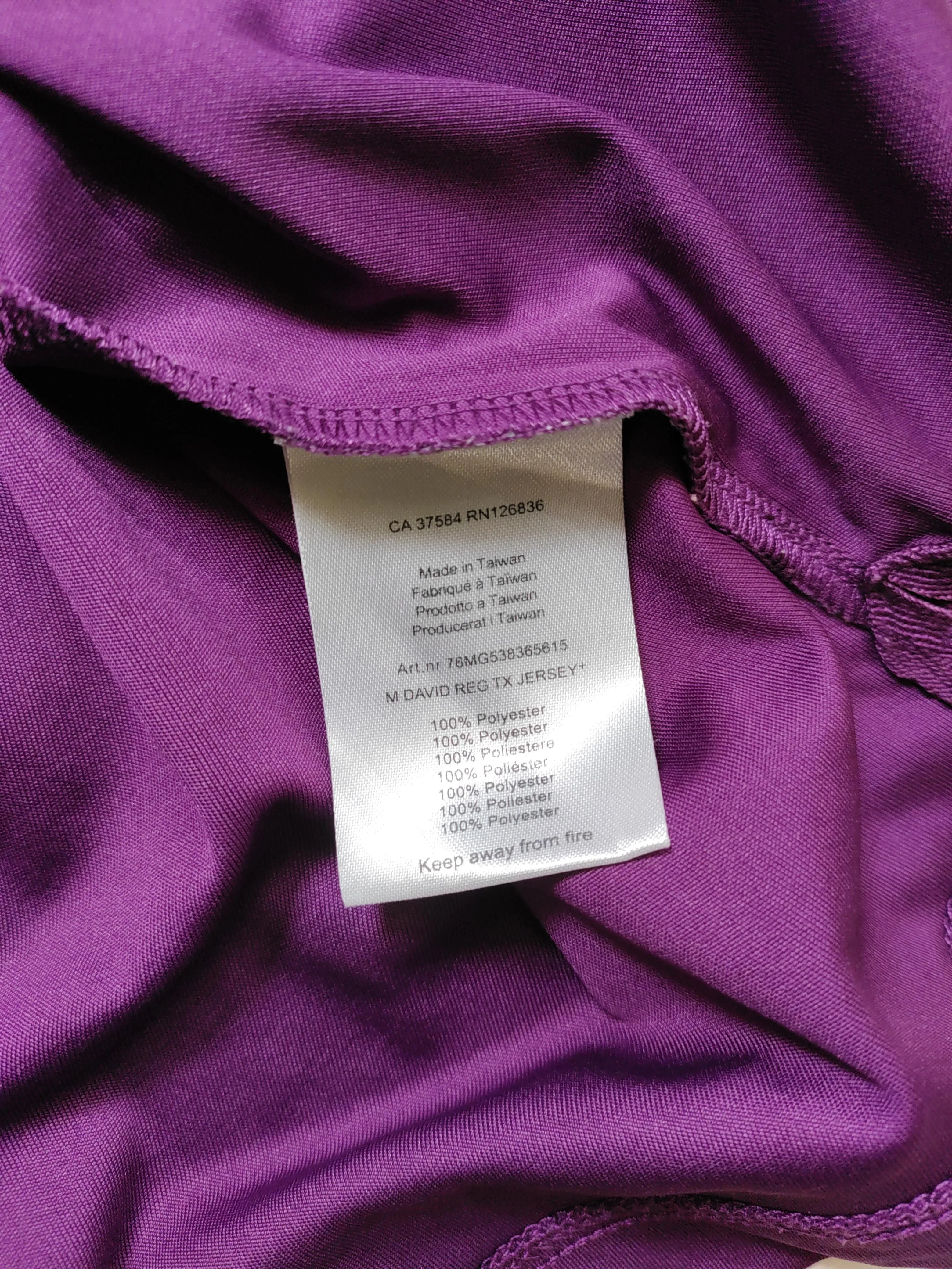 J.Lindeberg Men's Polo L Purple Geometric 100% Polyester Basic - Image 6