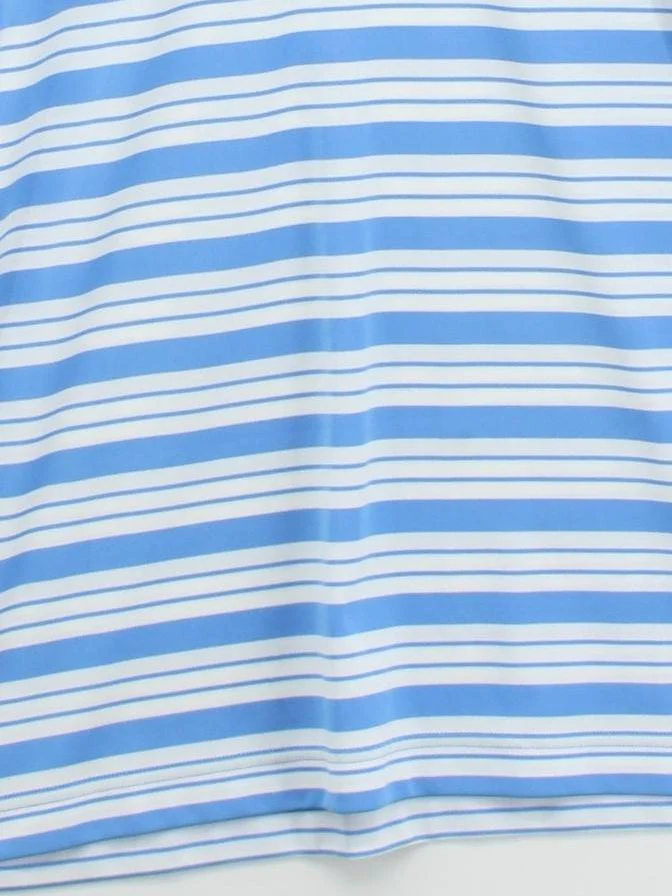 J.Lindeberg Men's Polo XL Blue Striped 100% Polyester Basic - Image 4