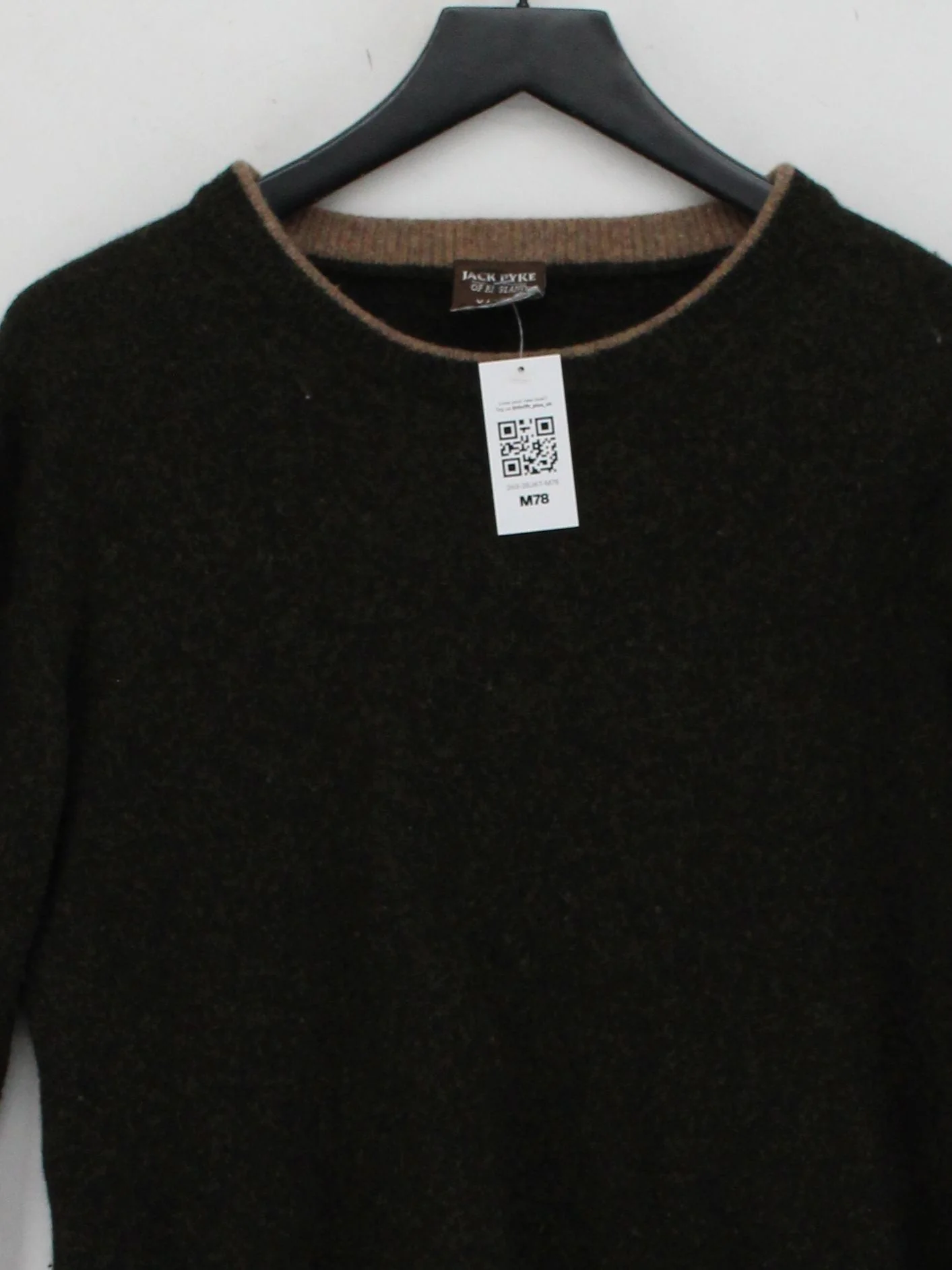 Jack Pyke Men's Jumper XL Green 100% Wool Round Neck Pullover - Image 3