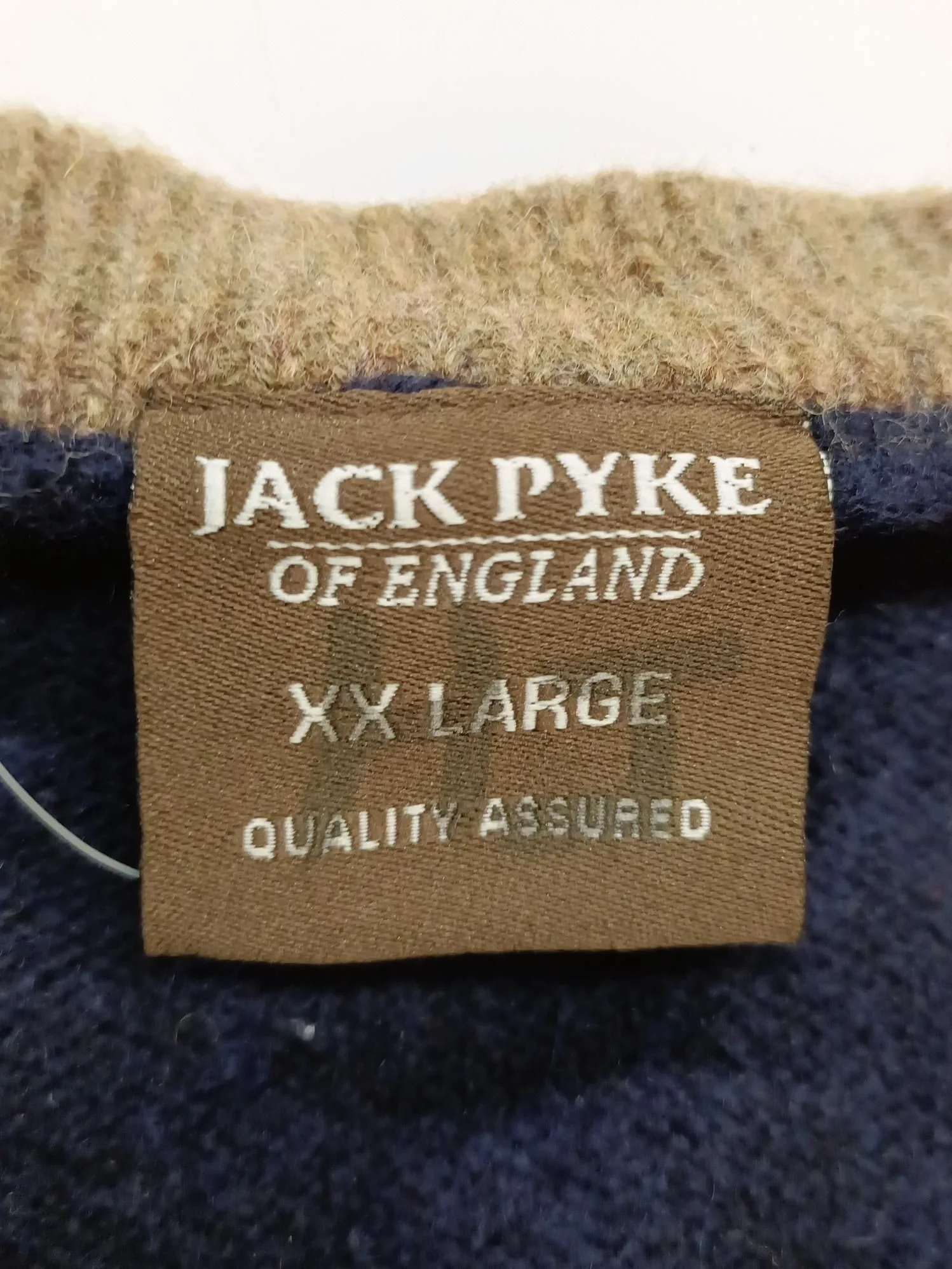 Jack Pyke Men's Jumper XXL Blue 100% Wool V-Neck Pullover - Image 6