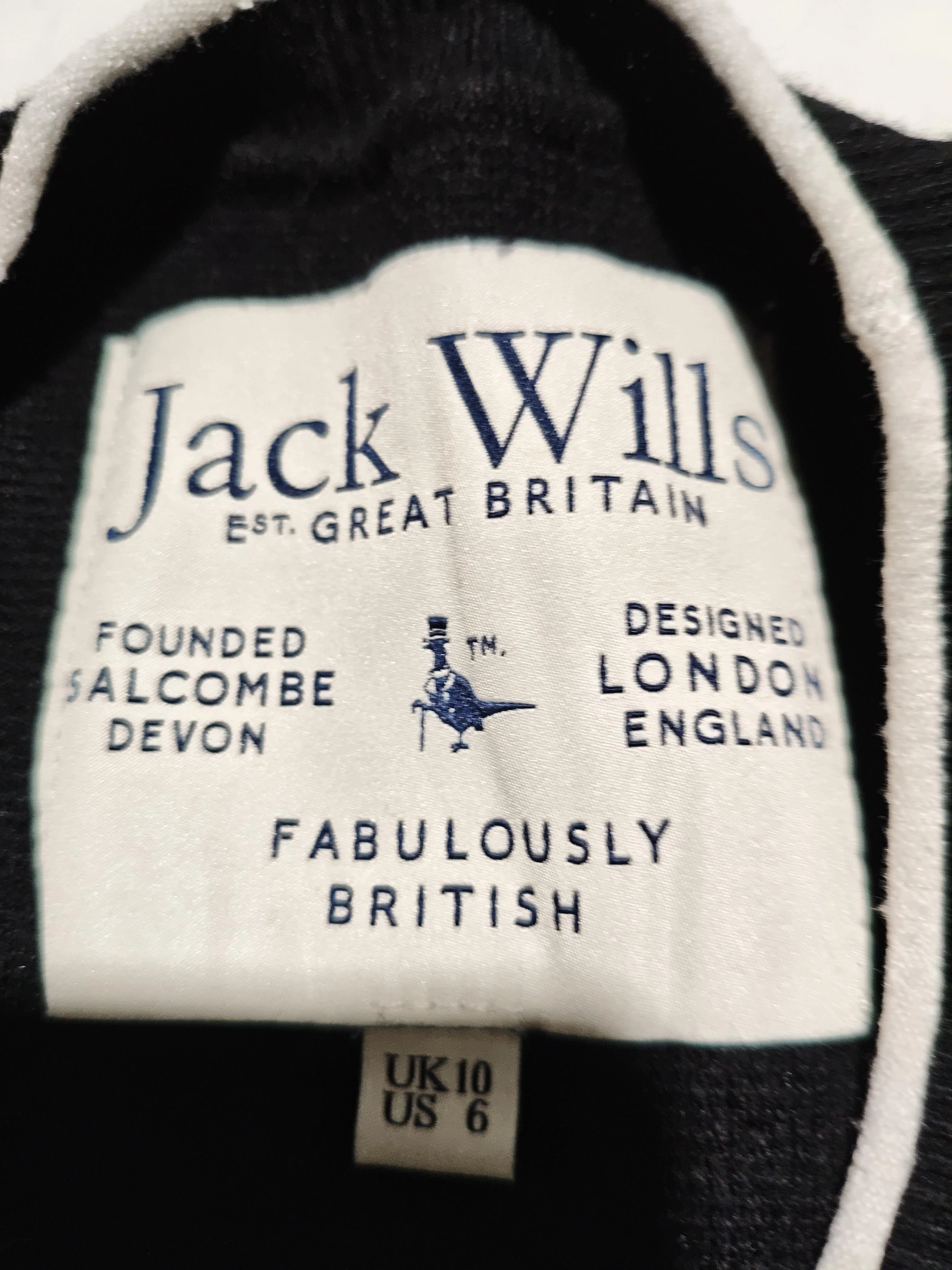 Jack Wills Bodycon Mini Dress UK10 in Black - Image 5