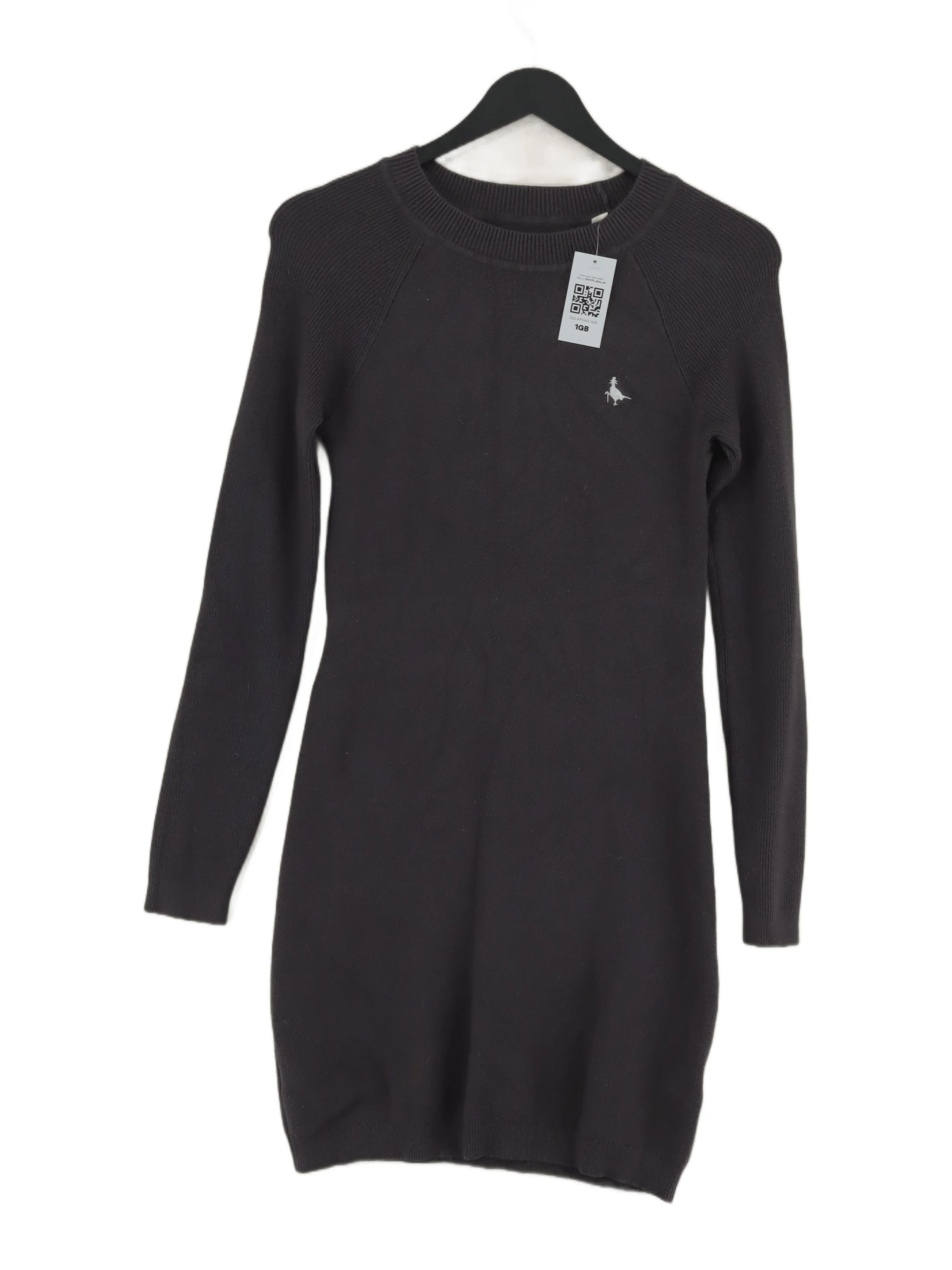 Jack Wills Bodycon Mini Dress UK10 in Grey