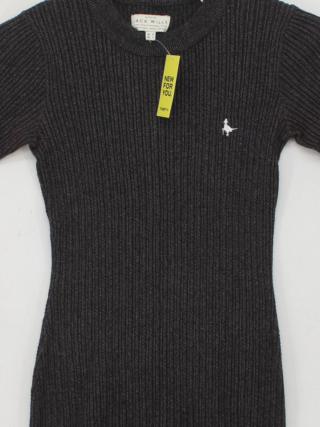 Jack Wills Bodycon Mini Dress UK8 in Grey - Image 3