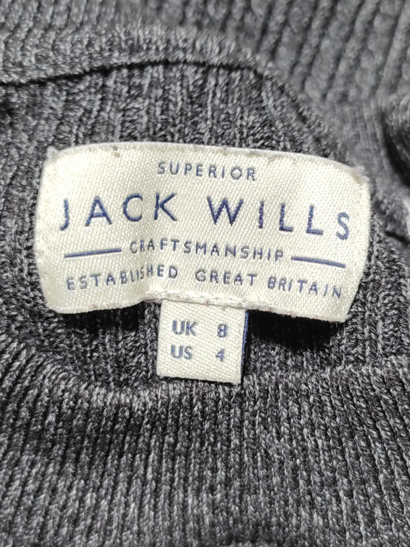 Jack Wills Bodycon Mini Dress UK8 in Grey - Image 5