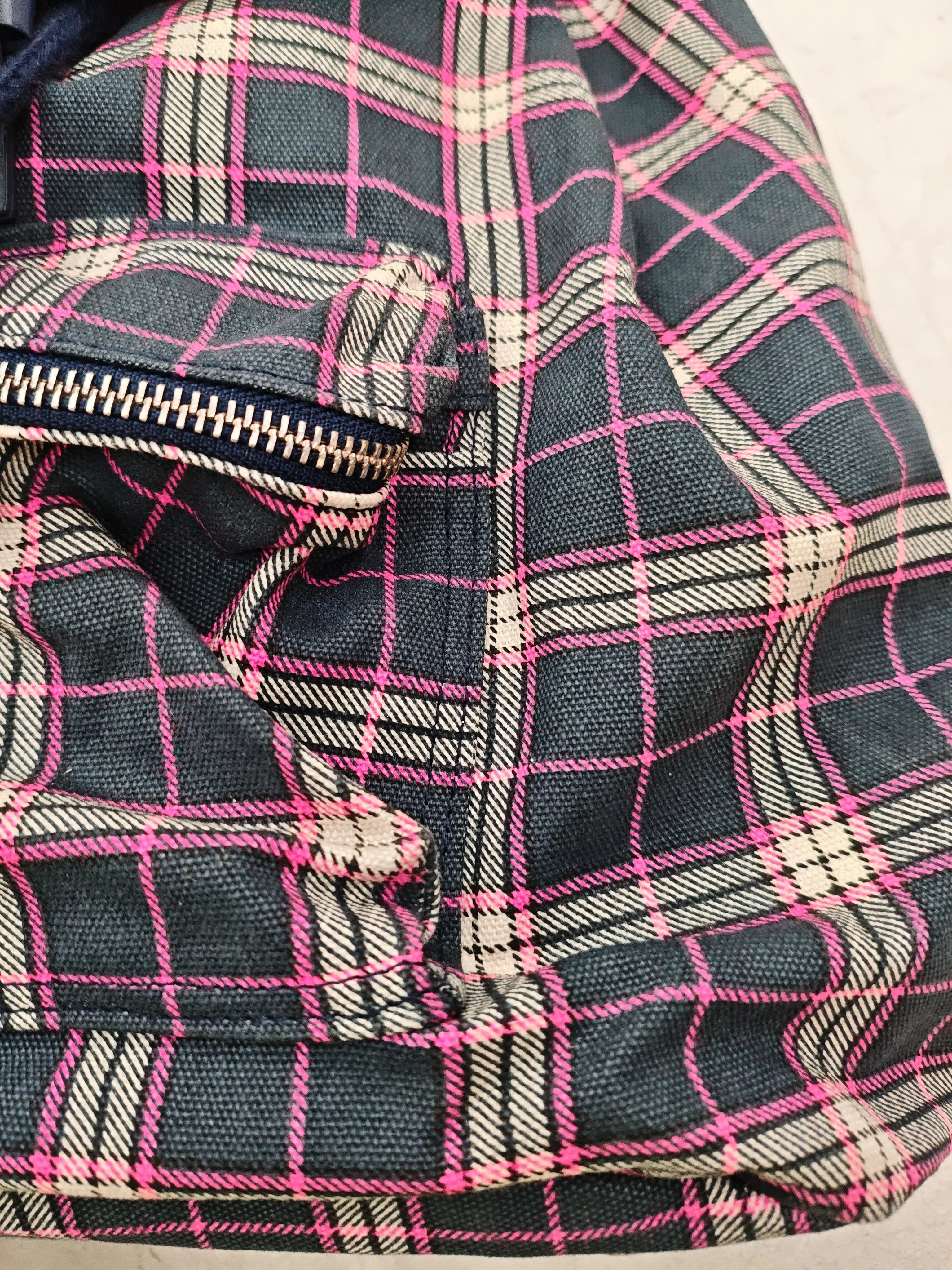 Jack Wills Men's Bag Multi Checkered 100% Cotton Backpack - Image 3