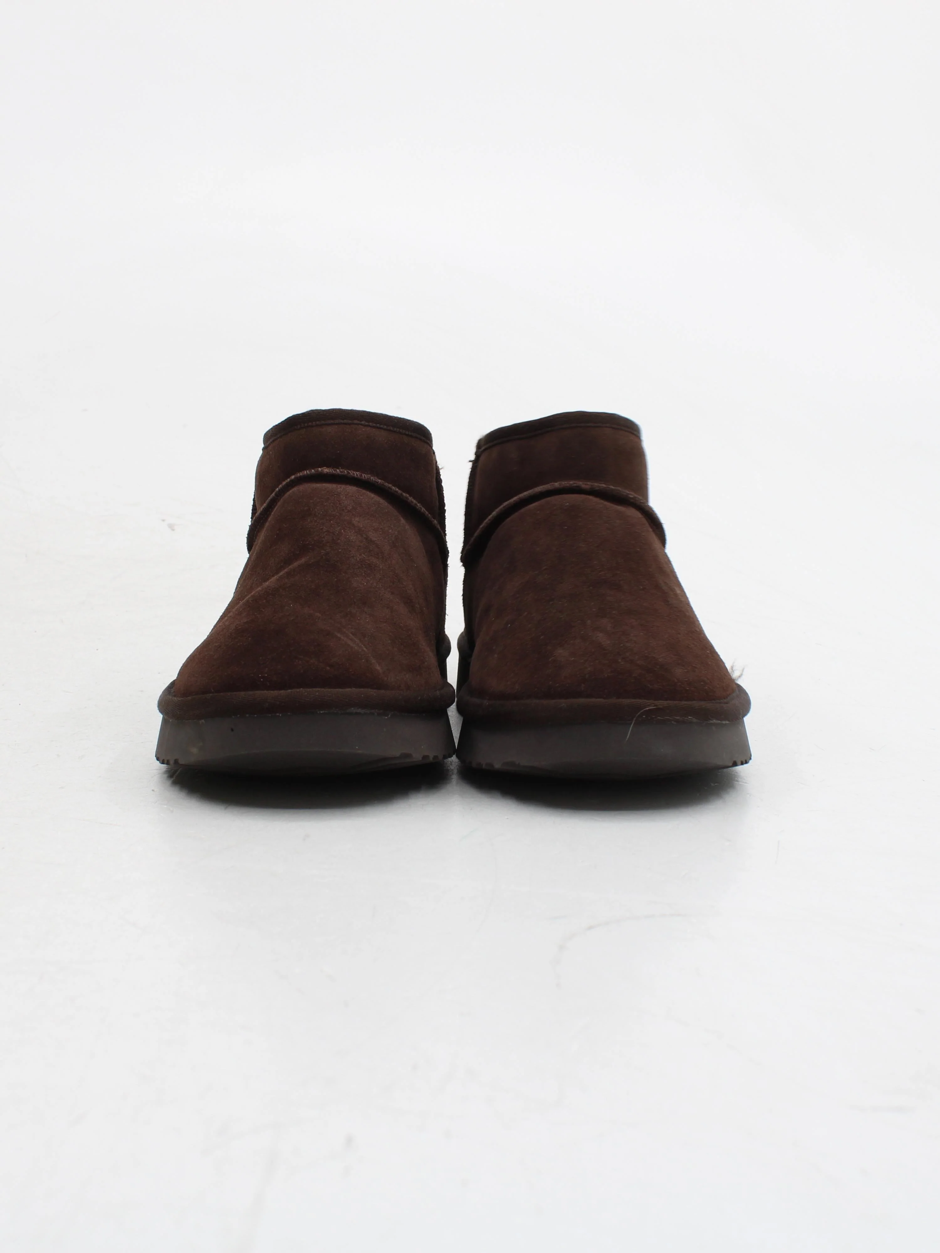 Jack Wills Men's Boots UK 4 Brown Suede with Faux Fur Chelsea - Image 2