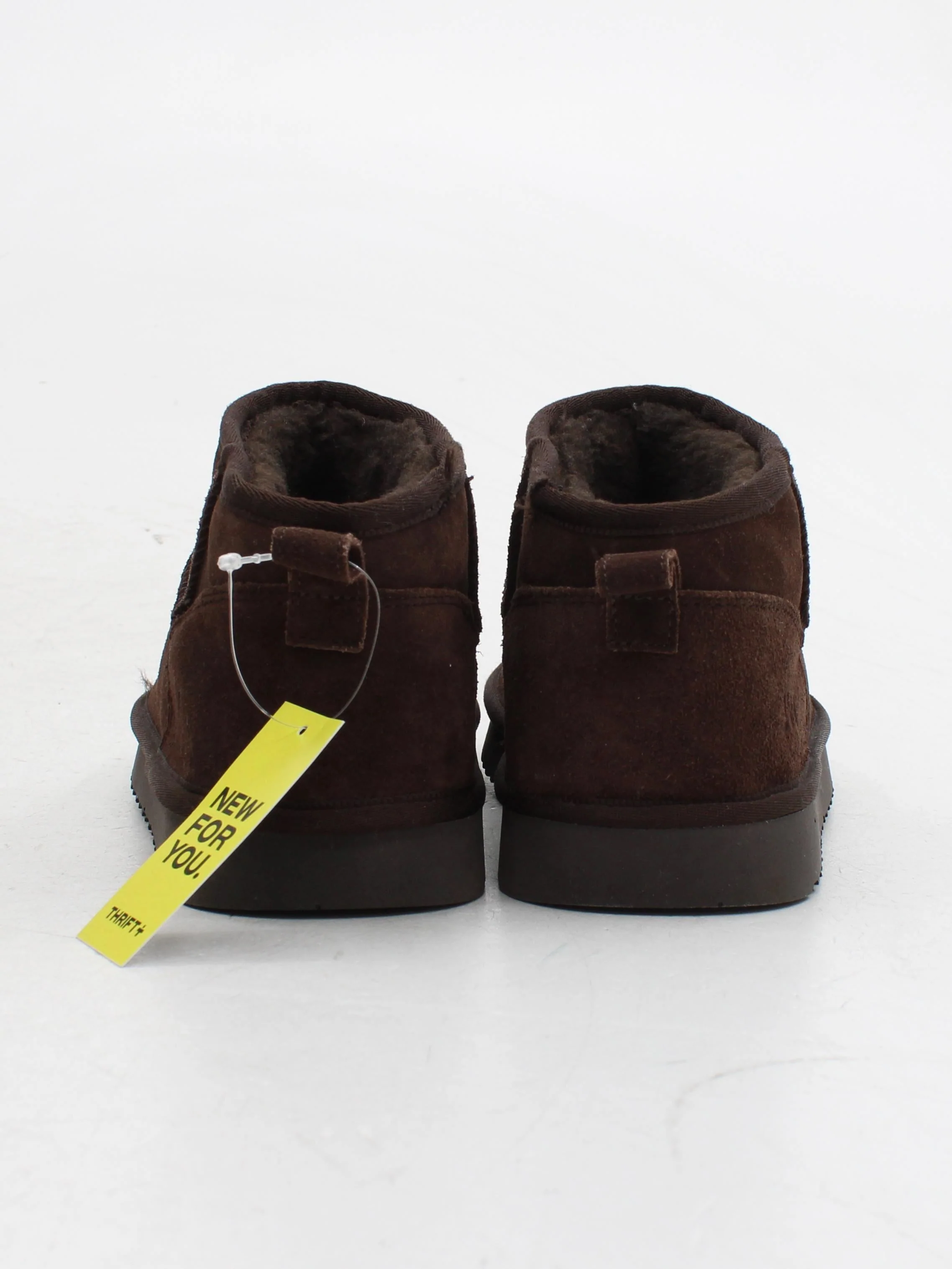 Jack Wills Men's Boots UK 4 Brown Suede with Faux Fur Chelsea - Image 3