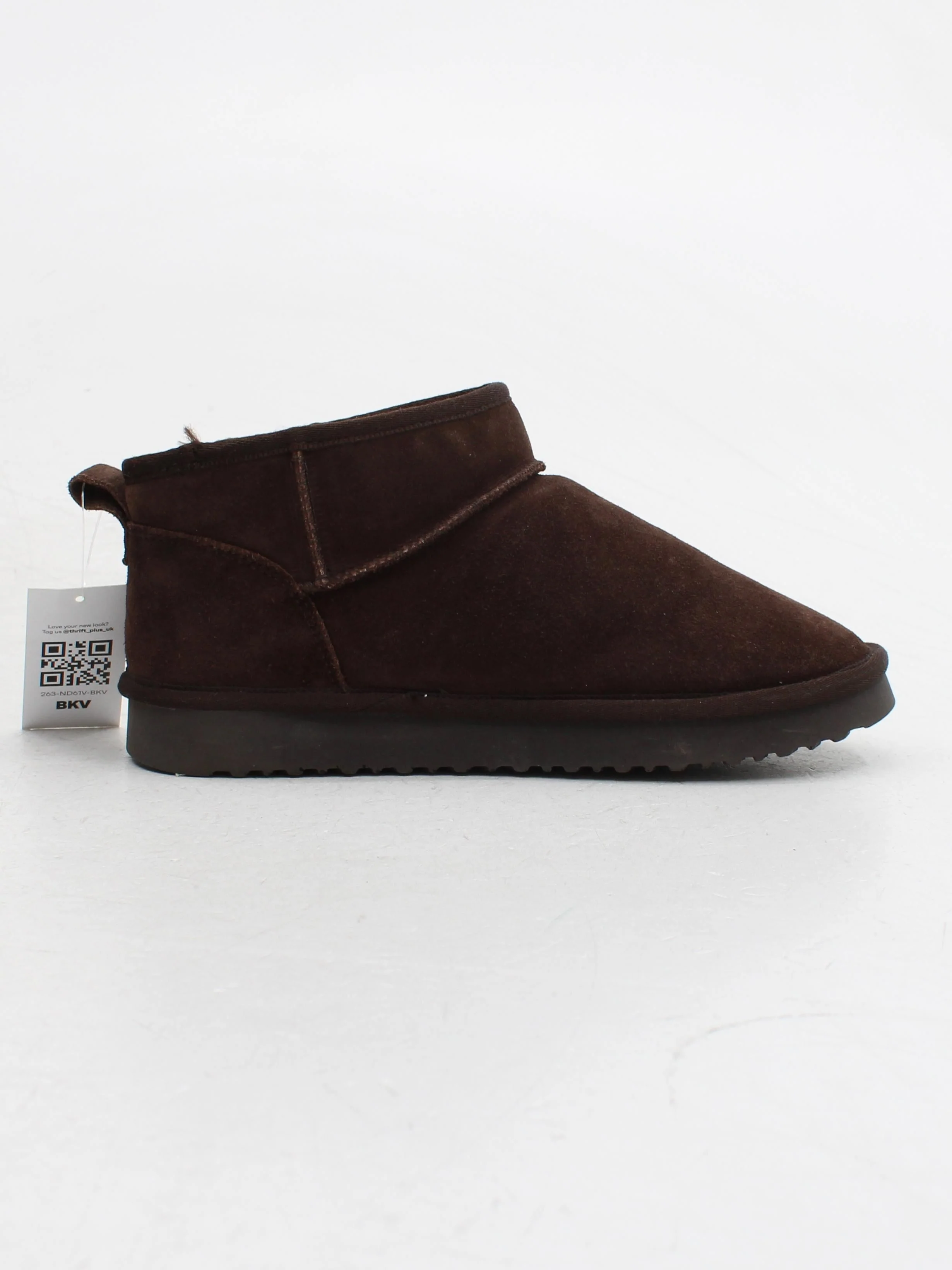 Jack Wills Men's Boots UK 4 Brown Suede with Faux Fur Chelsea - Image 5