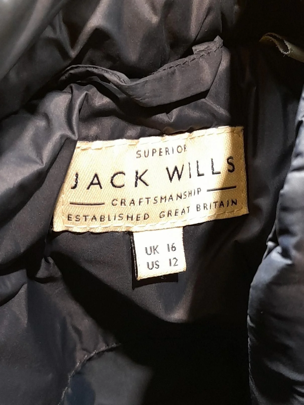 Jack Wills Men's Coat L Blue 100% Nylon Overcoat - Image 5