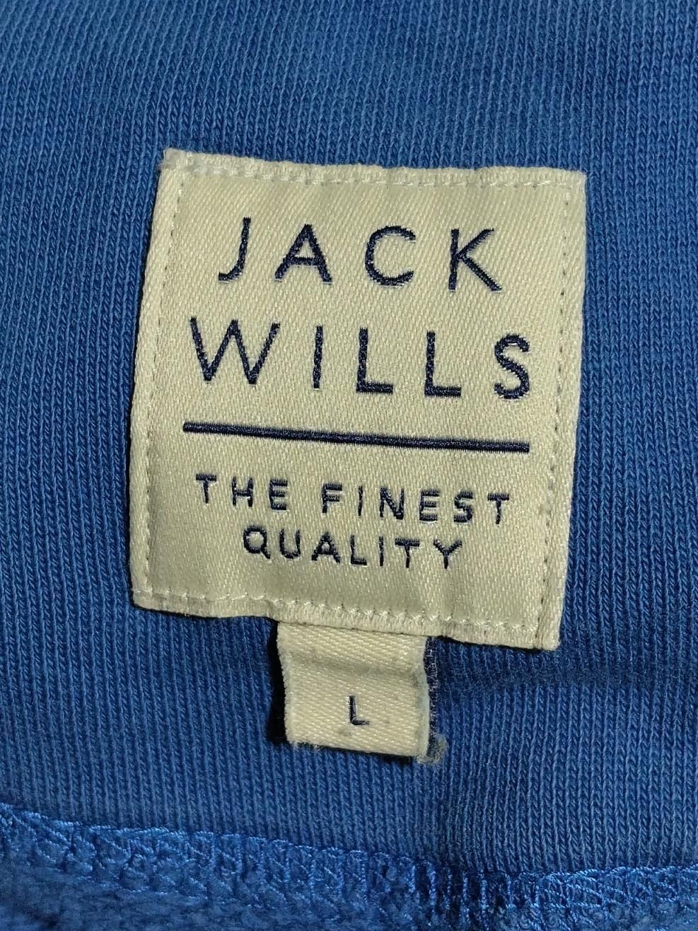Jack Wills Men's Hoodie L Blue 100% Cotton Pullover - Image 5