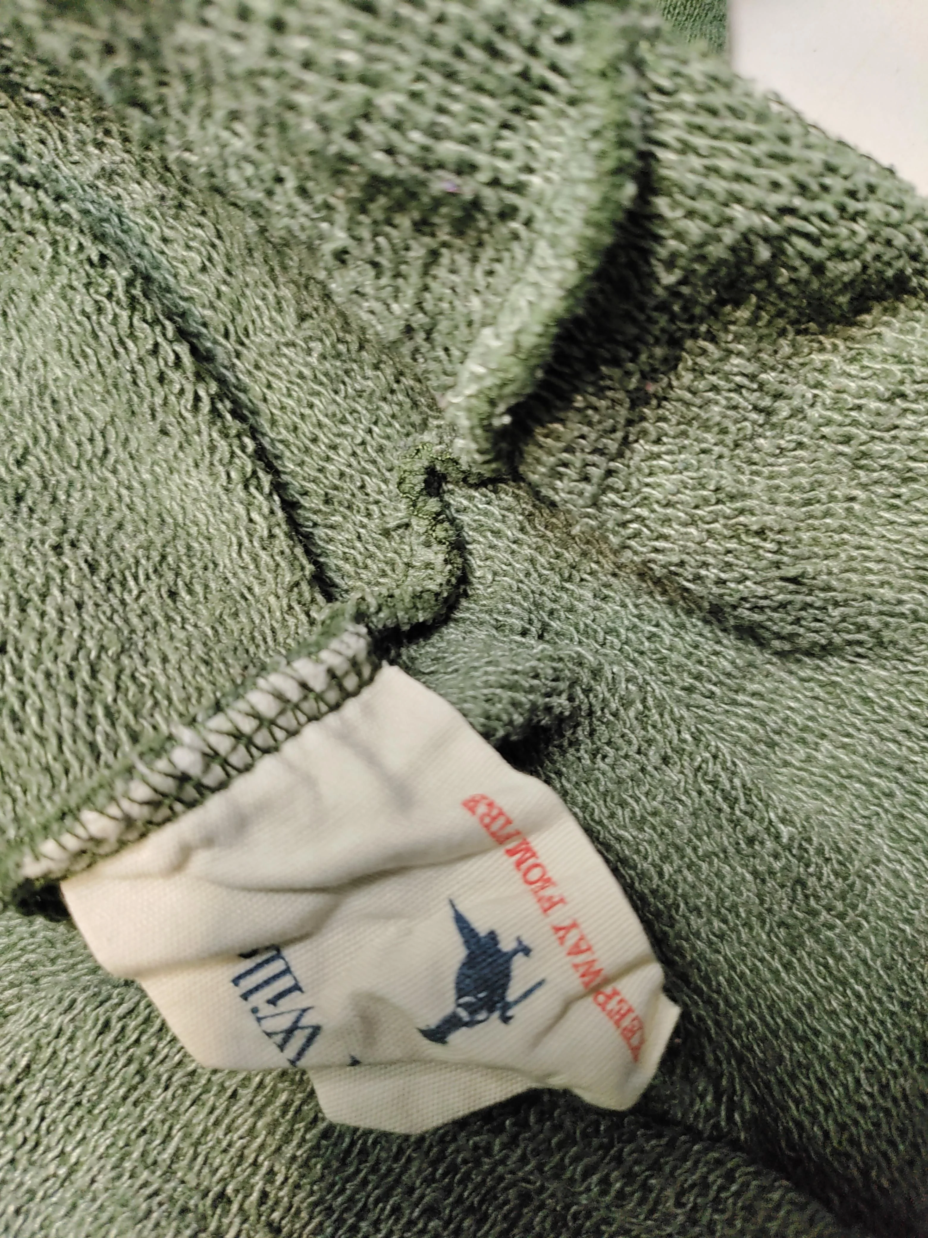 Jack Wills Men's Hoodie L Green 100% Cotton Pullover - Image 6