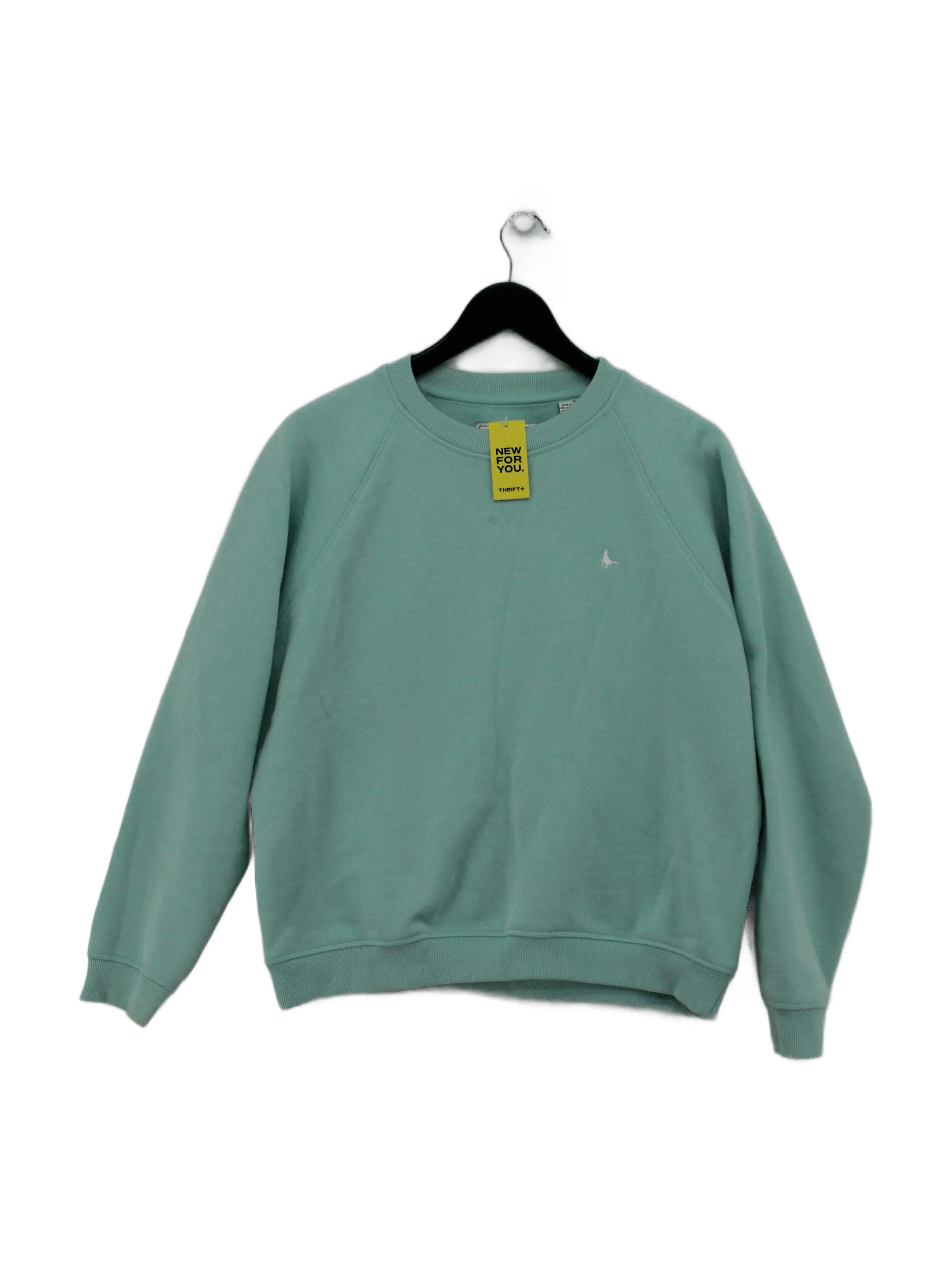 Jack Wills Men's Hoodie L Green Cotton with Polyester Pullover