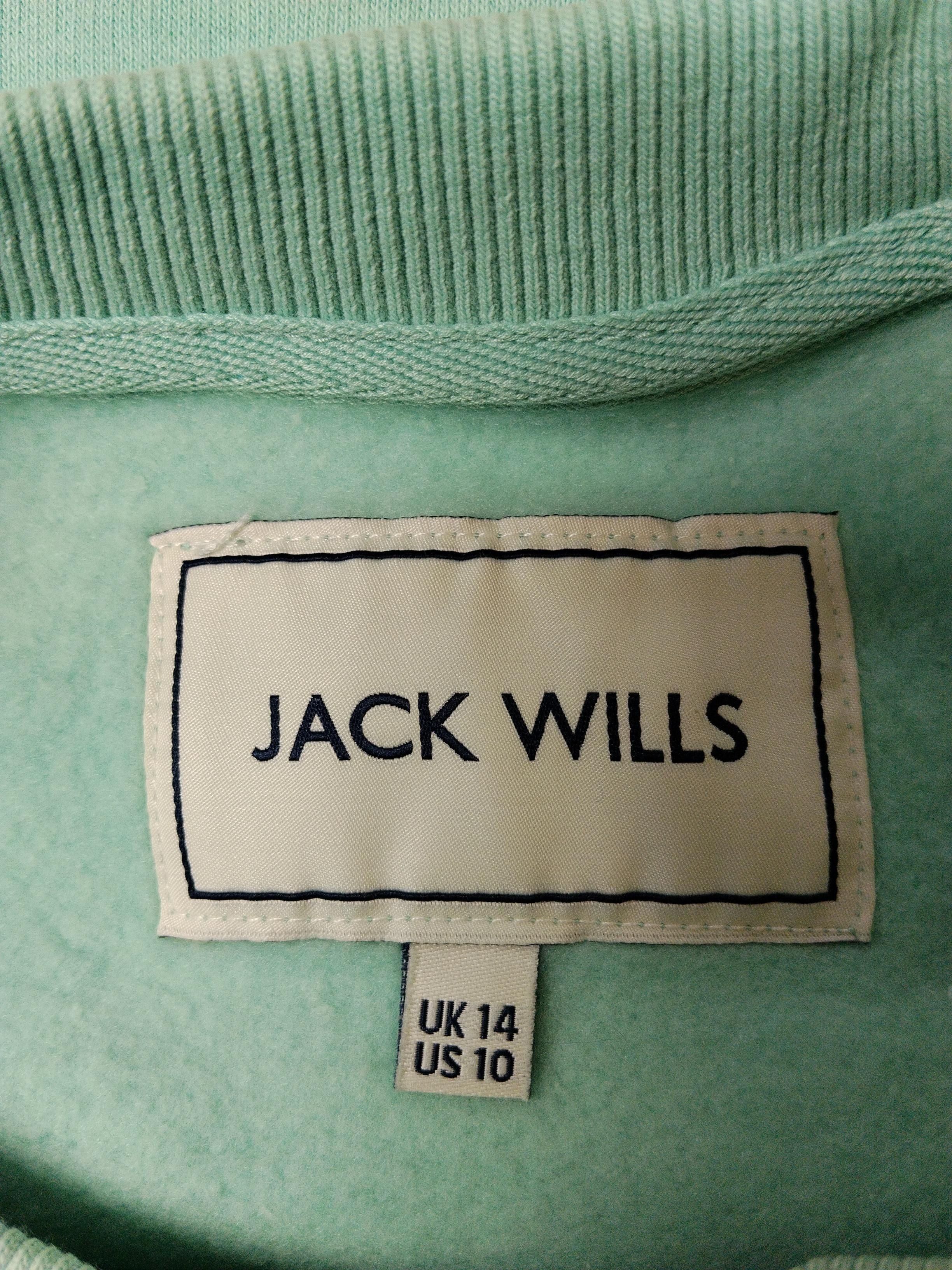Jack Wills Men's Hoodie L Green Cotton with Polyester Pullover - Image 5