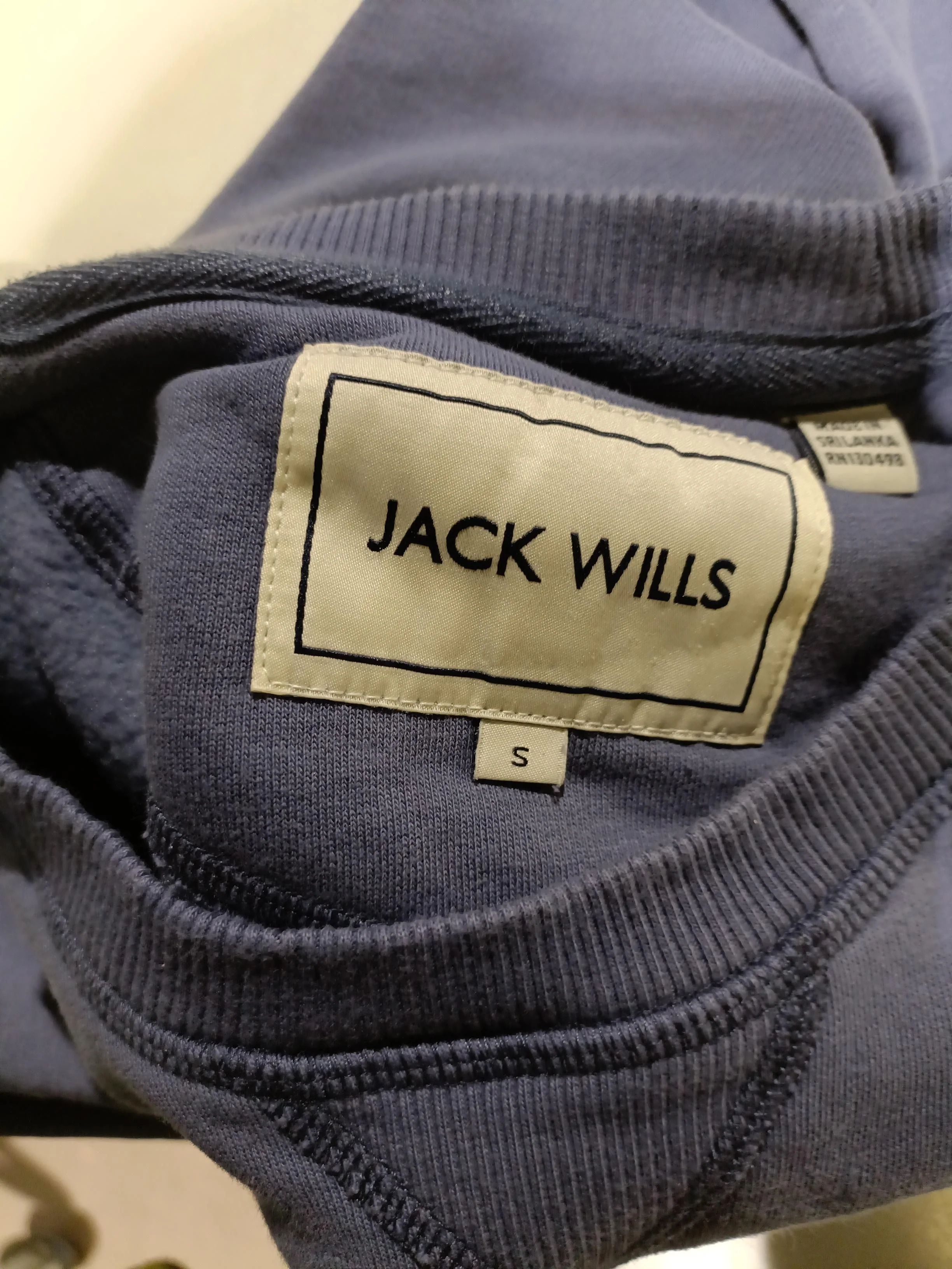 Jack Wills Men's Hoodie S Blue Cotton with Polyester Pullover - Image 5