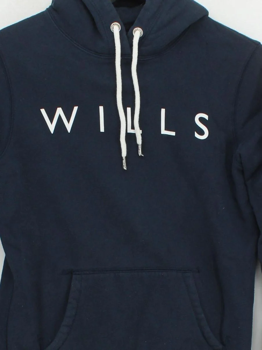 Jack Wills Men's Hoodie S Blue Cotton with Polyester Pullover - Image 3
