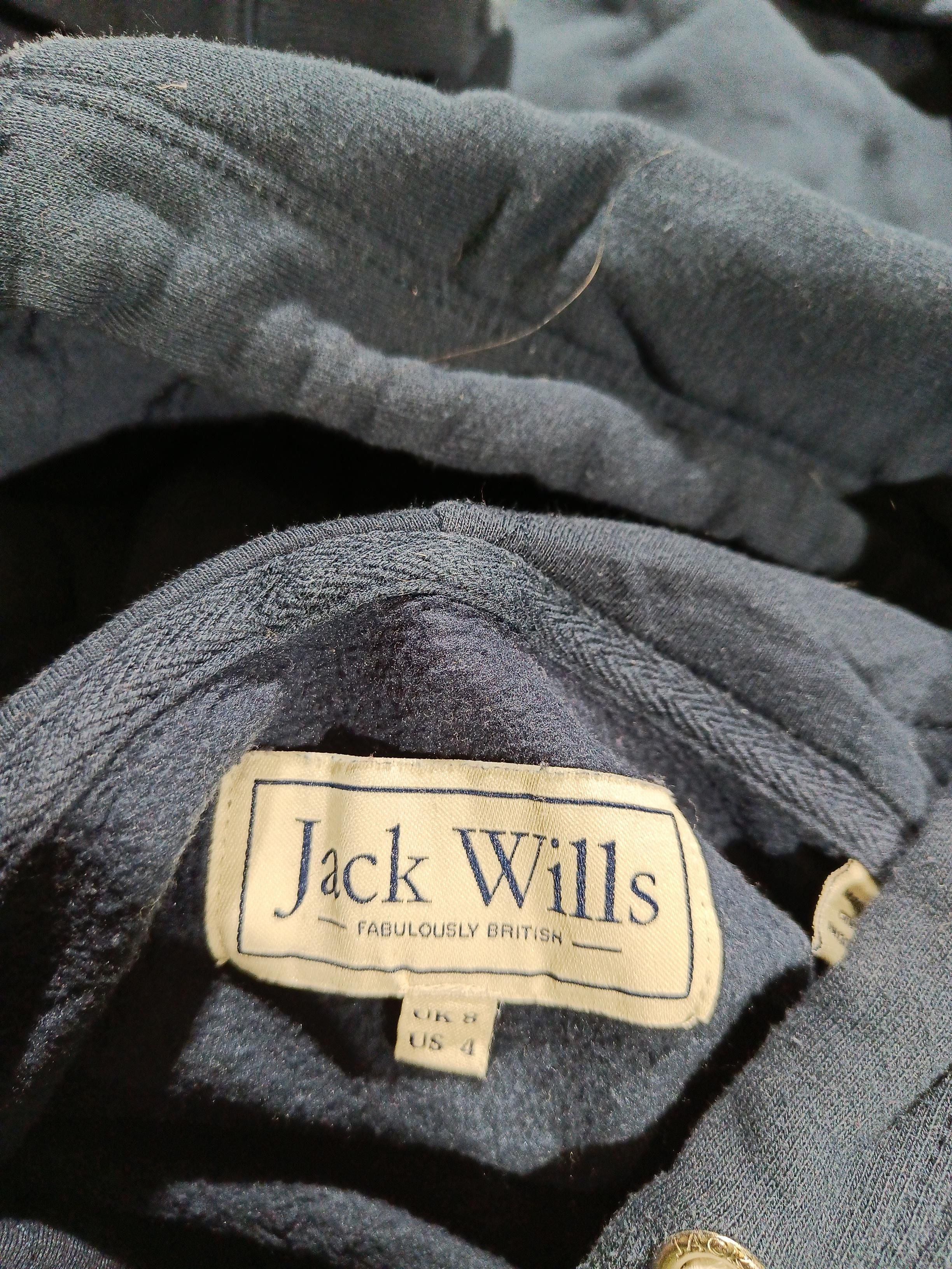 Jack Wills Men's Hoodie S Blue Cotton with Polyester Pullover - Image 6
